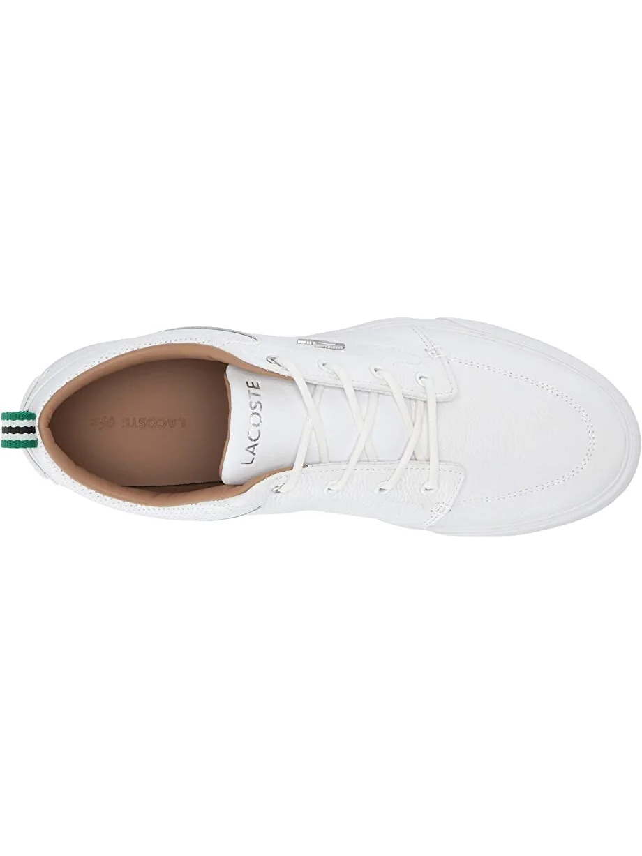 Кроссовки мужские Lacoste Bayliss Leather Perforated Collar — изображение 2 из 7, белый/зеленый