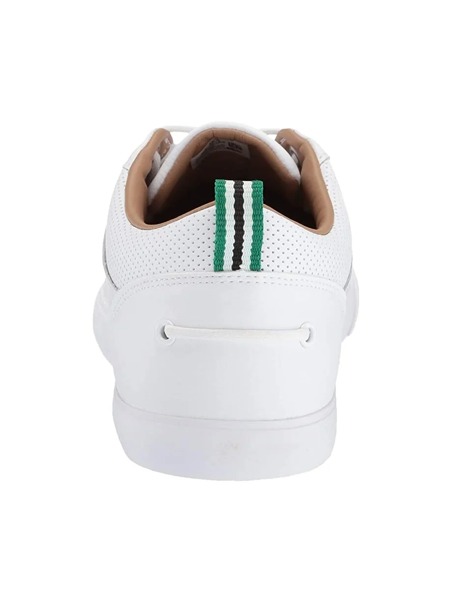 Кроссовки мужские Lacoste Bayliss Leather Perforated Collar — изображение 5 из 7, белый/зеленый