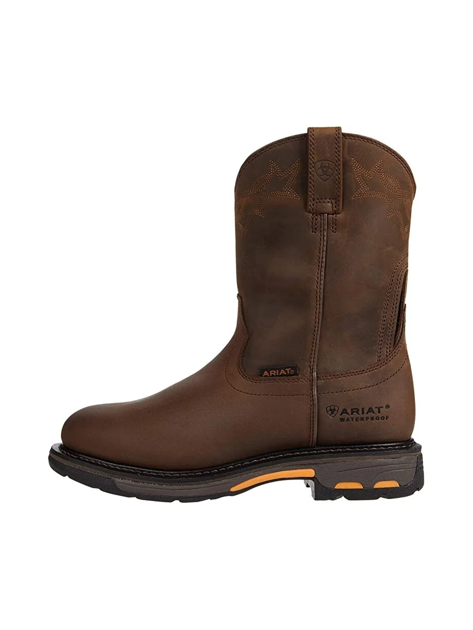 Ботинки Workhog Waterproof Ariat — изображение 4 из 7, коричневый