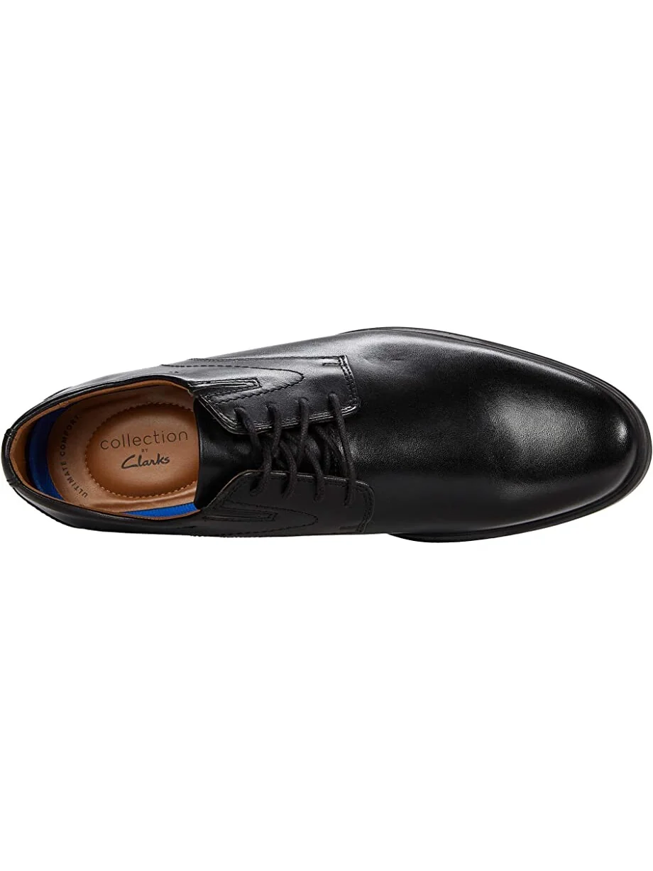 Мужские кожаные оксфорды Clarks Whiddon Plain — изображение 2 из 7, черный