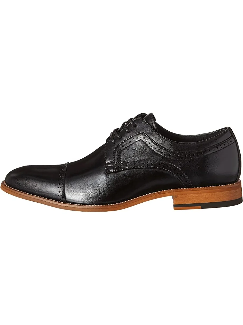 Оксфорды Dickinson Cap Toe Oxford Stacy Adams — изображение 4 из 7, черный