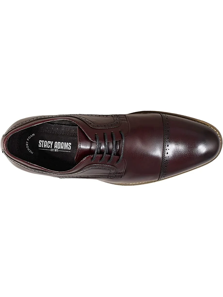 Оксфорды Dickinson Cap Toe Oxford Stacy Adams — изображение 2 из 7, бургунди