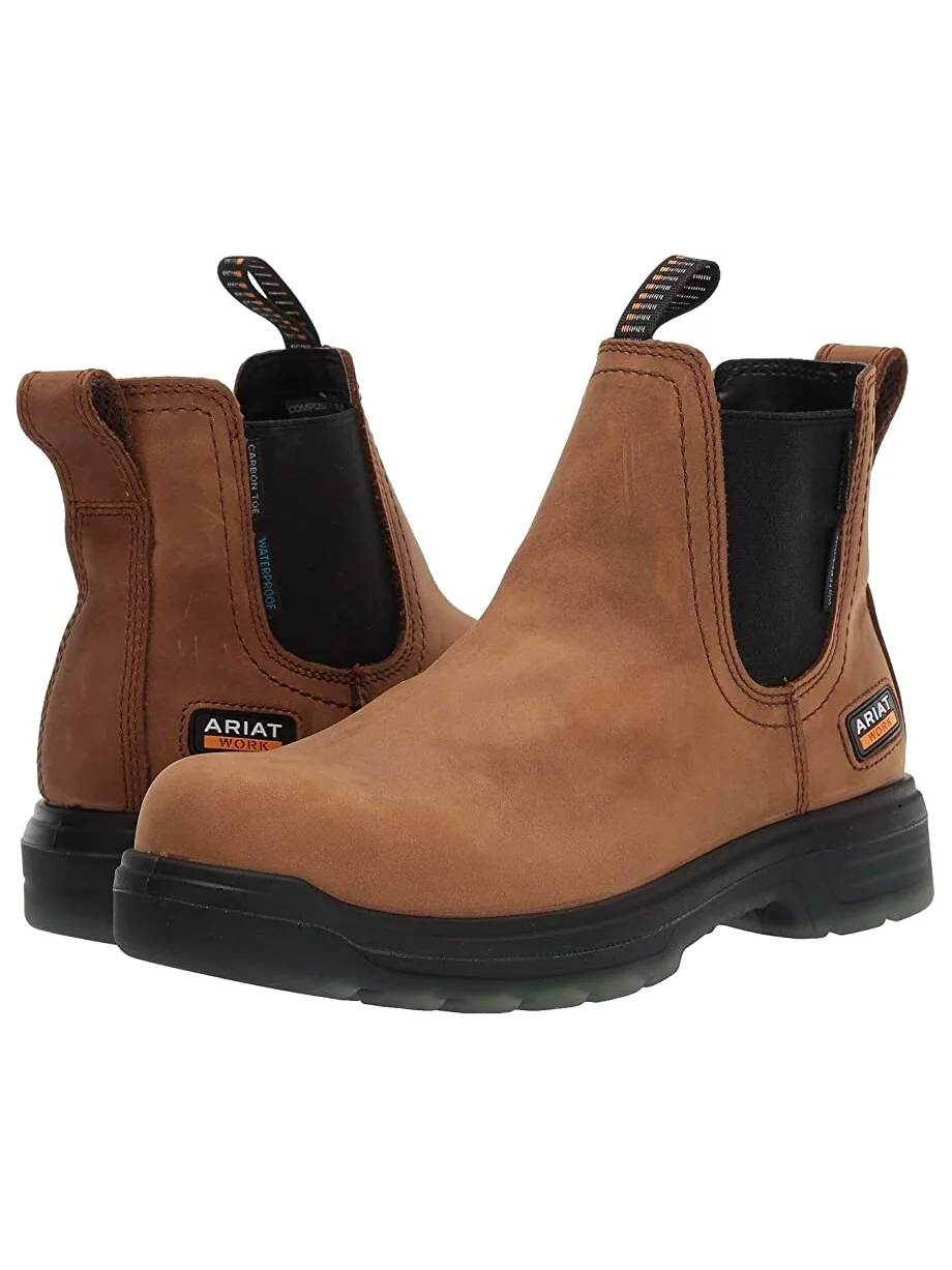 Ботинки Turbo Chelsea Waterproof Carbon Toe EH Ariat — коричневый