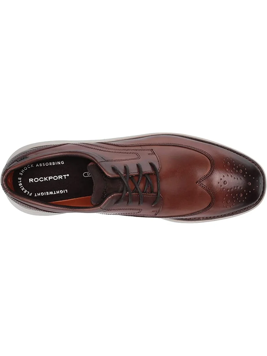Оксфорды Garett Wing Tip Rockport — изображение 2 из 7, коричневый