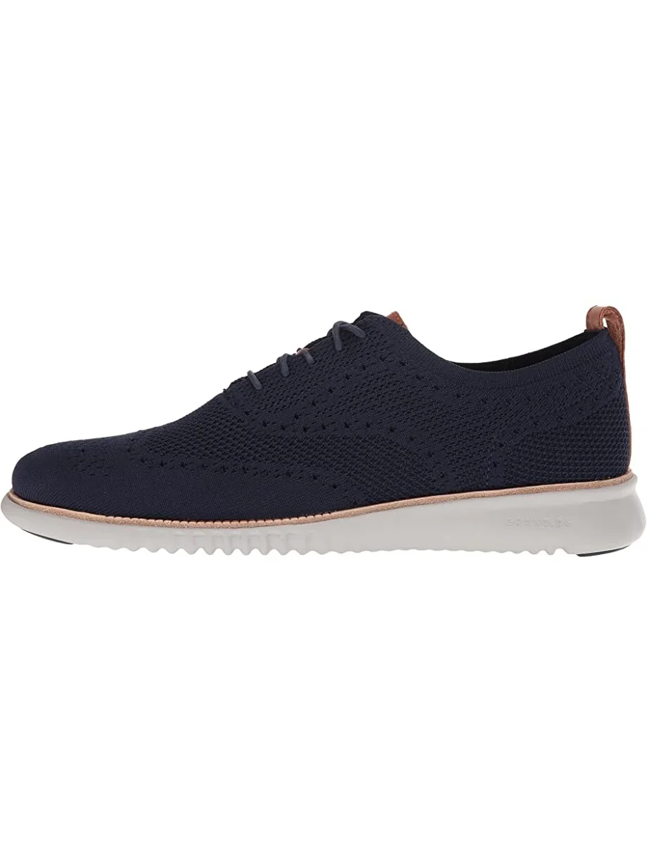 Оксфорды Cole Haan Zerogrand Remastered Wing Tip Oxford — изображение 4 из 4, синий/серый