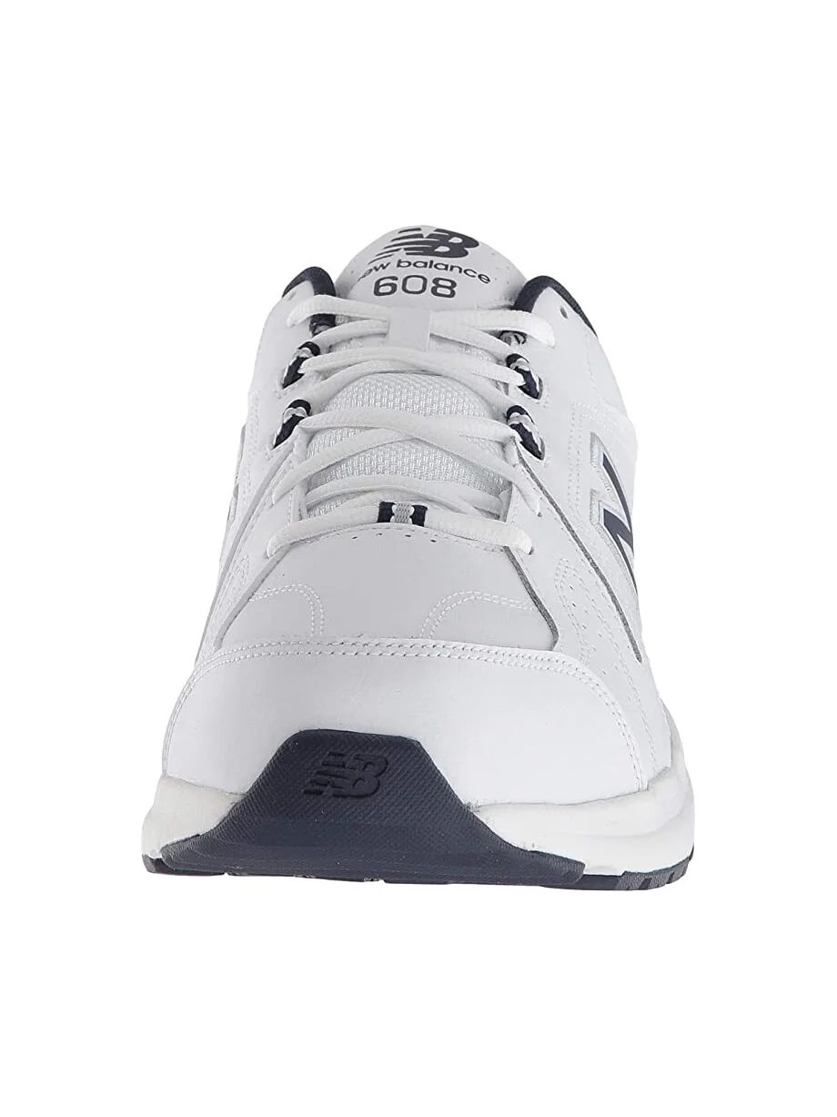 Кроссовки New Balance MX608v5: Белый цвет с темно-синими акцентами — изображение 7 из 8, синий