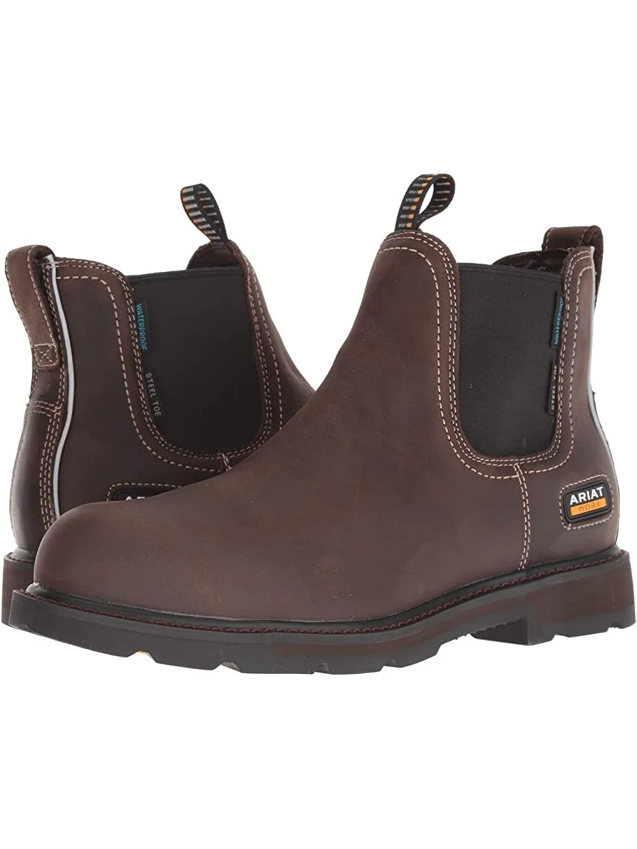 Ботинки Groundbreaker Chelsea H2O Steel Toe Ariat — коричневый
