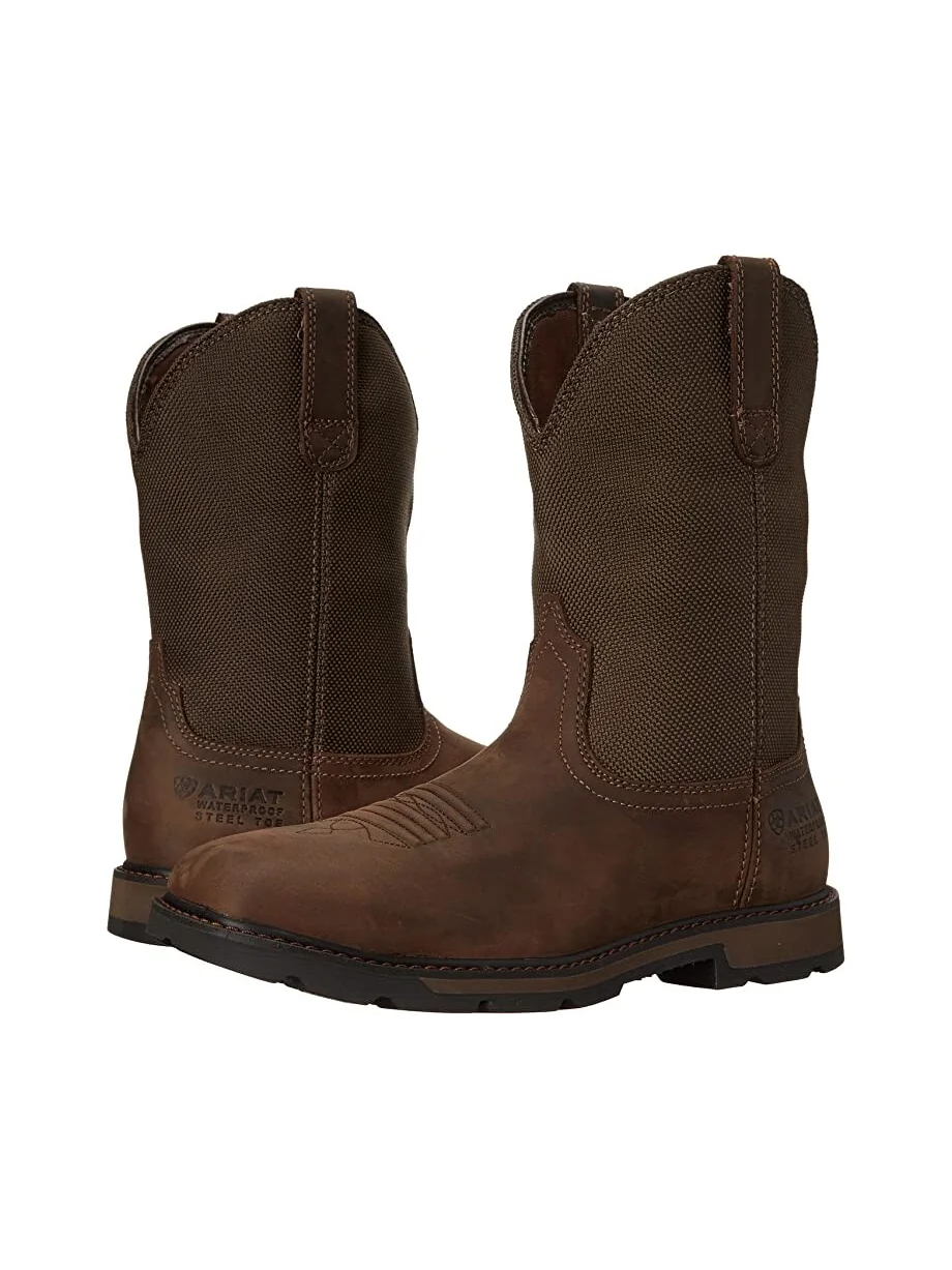 Ботинки Groundbreaker Wide Square Toe H20 ST Ariat — коричневый