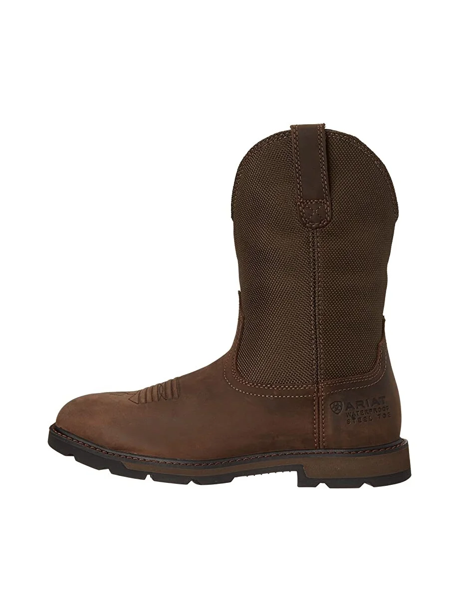 Ботинки Groundbreaker Wide Square Toe H20 ST Ariat — изображение 4 из 7, коричневый