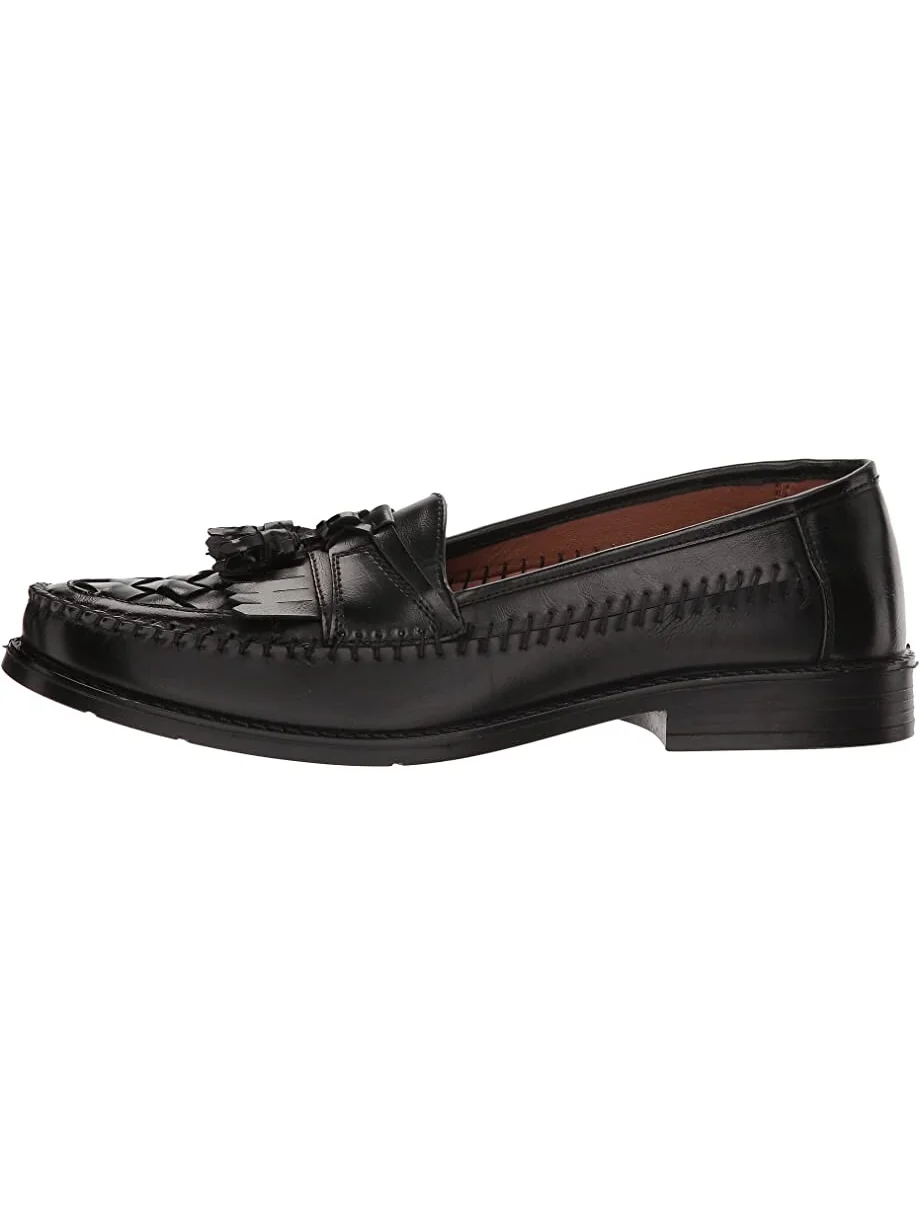 Лоферы Herman Tassel Loafer Deer Stags, кожа — изображение 4 из 7, черный