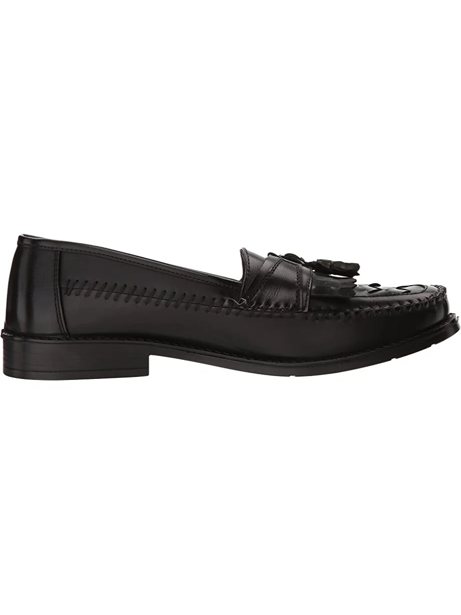 Лоферы Herman Tassel Loafer Deer Stags, кожа — изображение 6 из 7, черный
