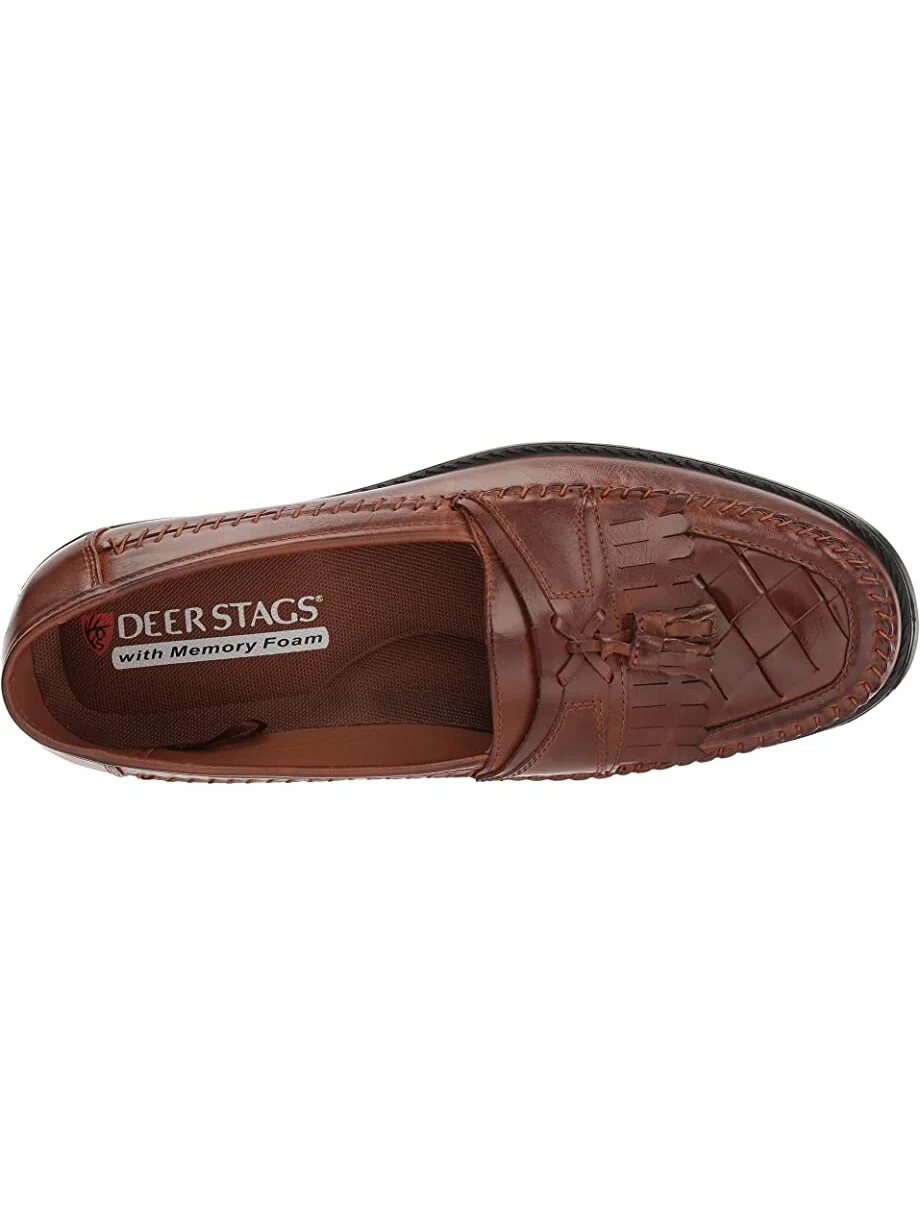 Лоферы Herman Tassel Loafer Deer Stags, кожа — изображение 2 из 7, коричневый