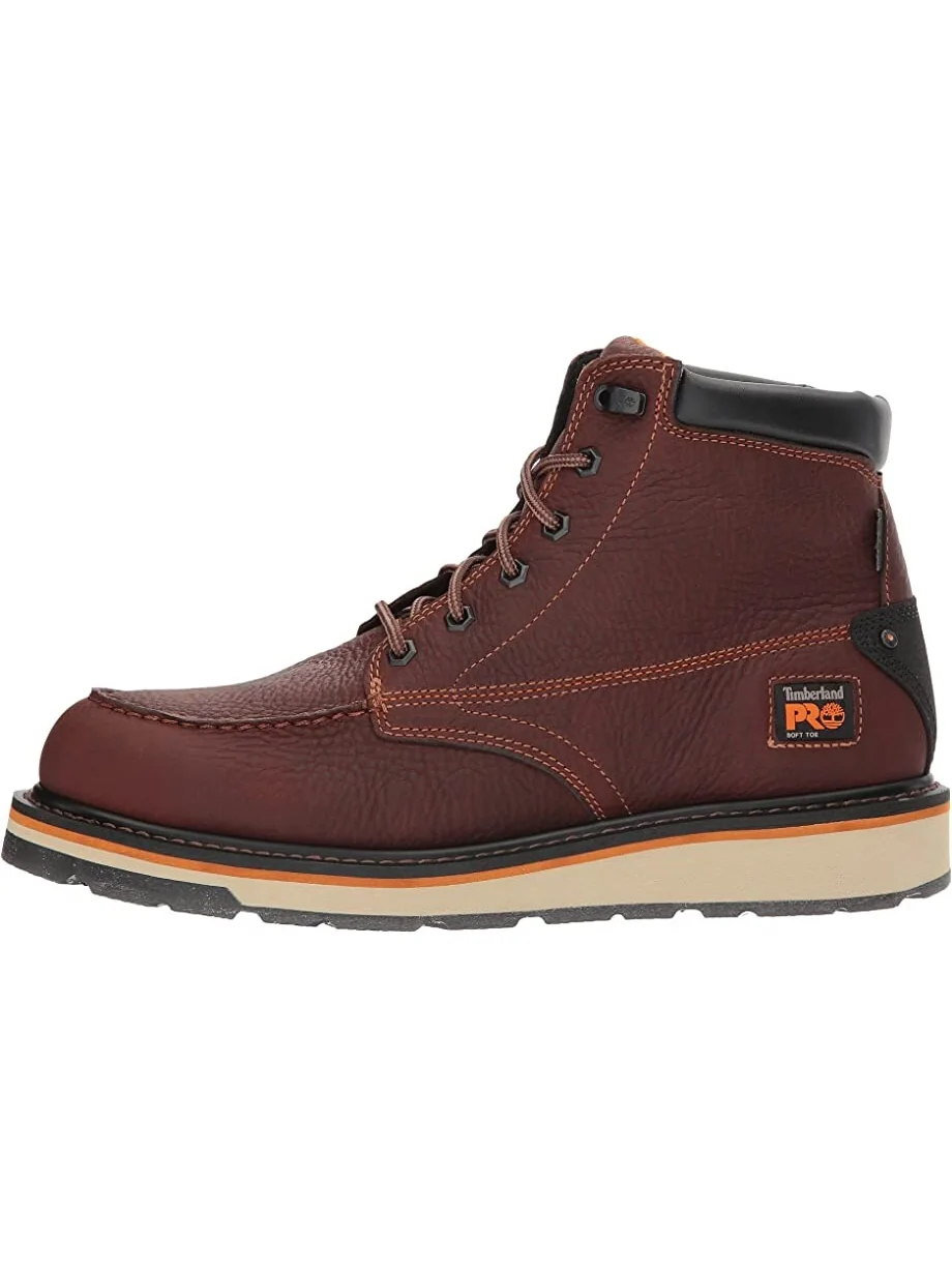Ботинки Timberland PRO Gridworks 6" Moc Soft Toe Waterproof — изображение 4 из 7, коричневый