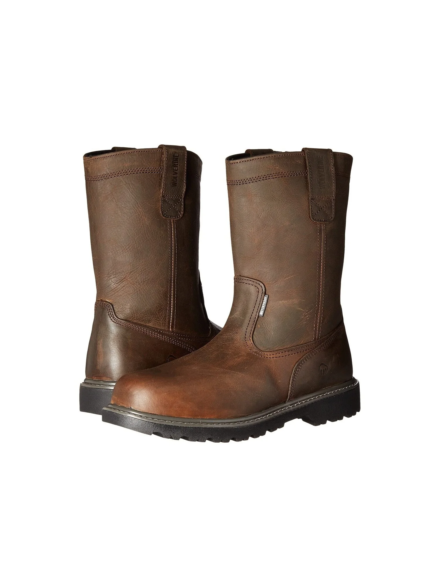 Ботинки Floorhand Welly 10" Steel Toe Wolverine — изображение 2 из 7, коричневый