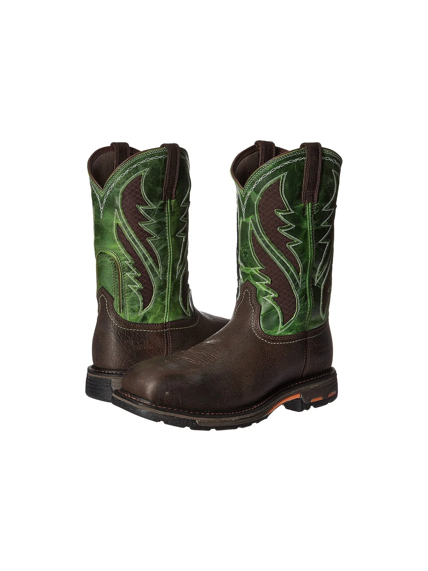 Ботинки Workhog Wide Square Toe Venttek Composite Toe Ariat — изображение 2 из 7, коричневый
