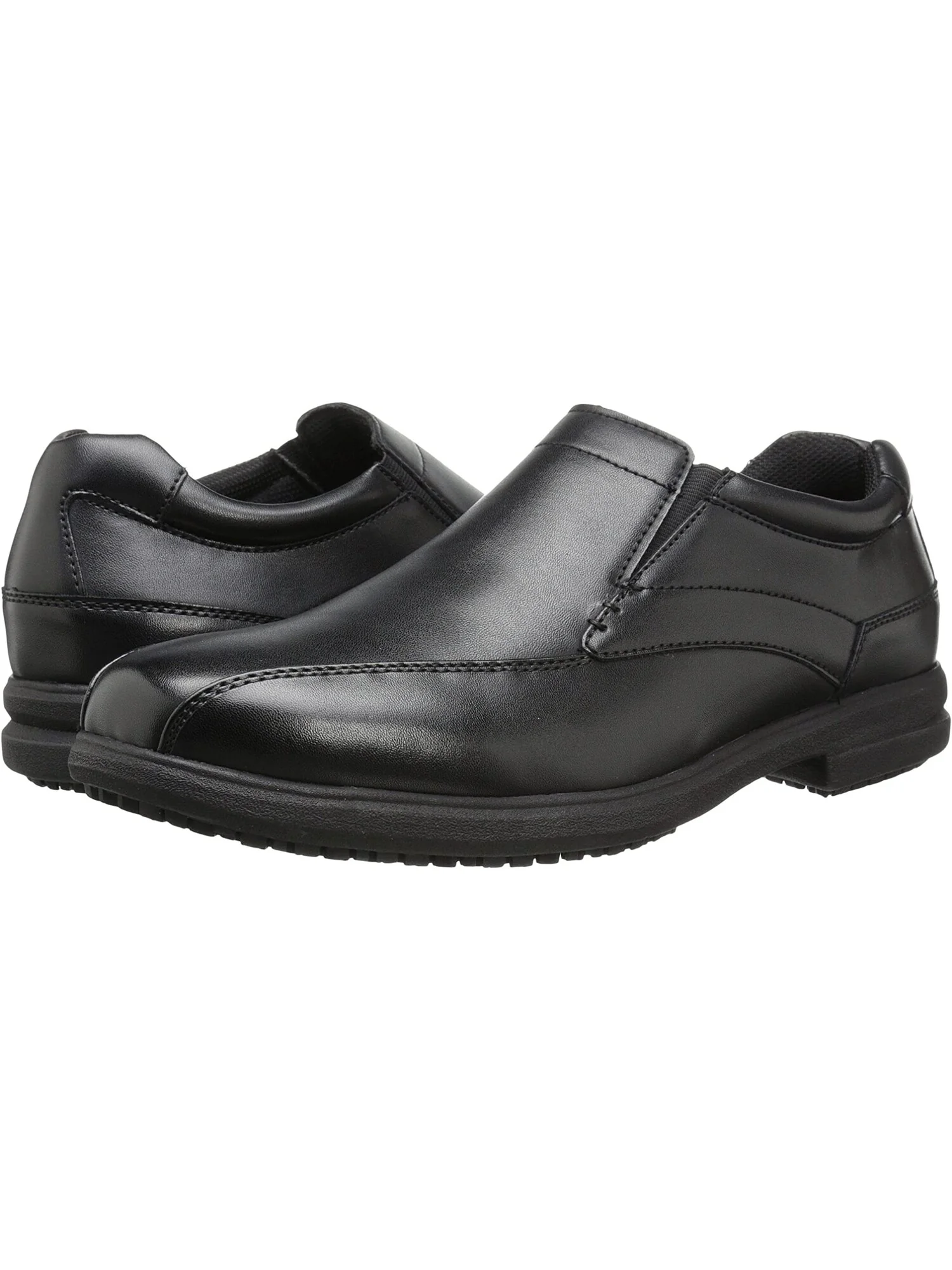 Лоферы Sanford Slip Resistant Bicycle Toe Work Slip-On Nunn Bush — изображение 2 из 7, черный