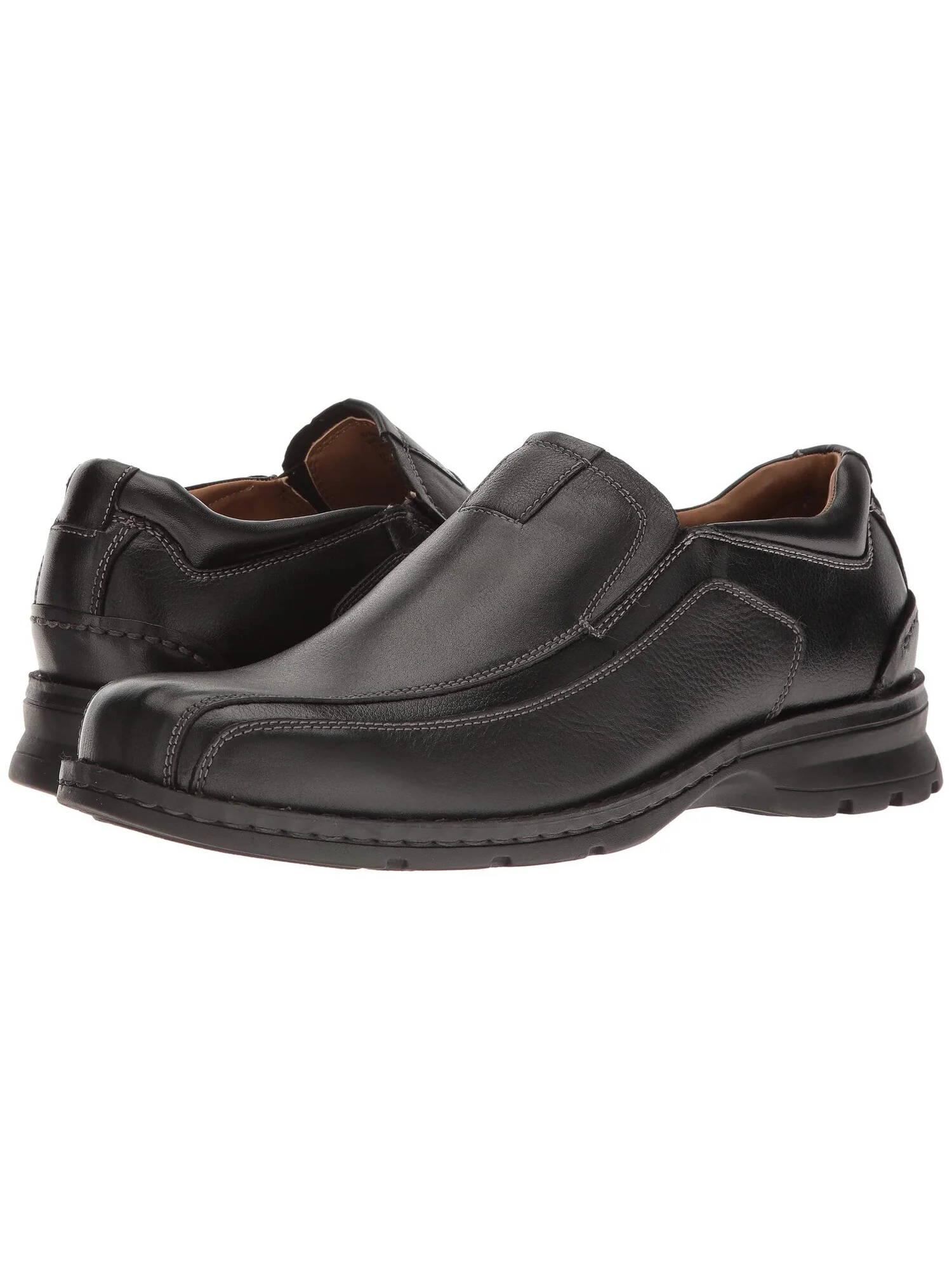 Лоферы Agent Bike Toe Slip On Dockers, кожа — изображение 2 из 7, черный