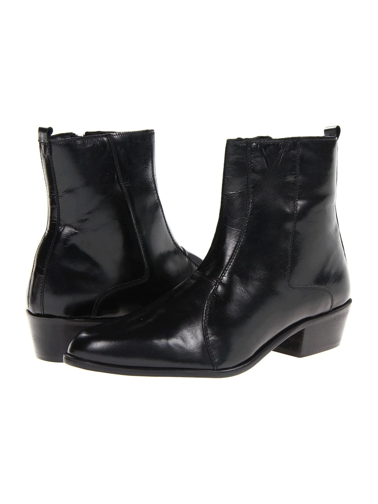 Ботинки Santos Plain Toe Side Zip Boot Stacy Adams, кожа — изображение 2 из 7, черный