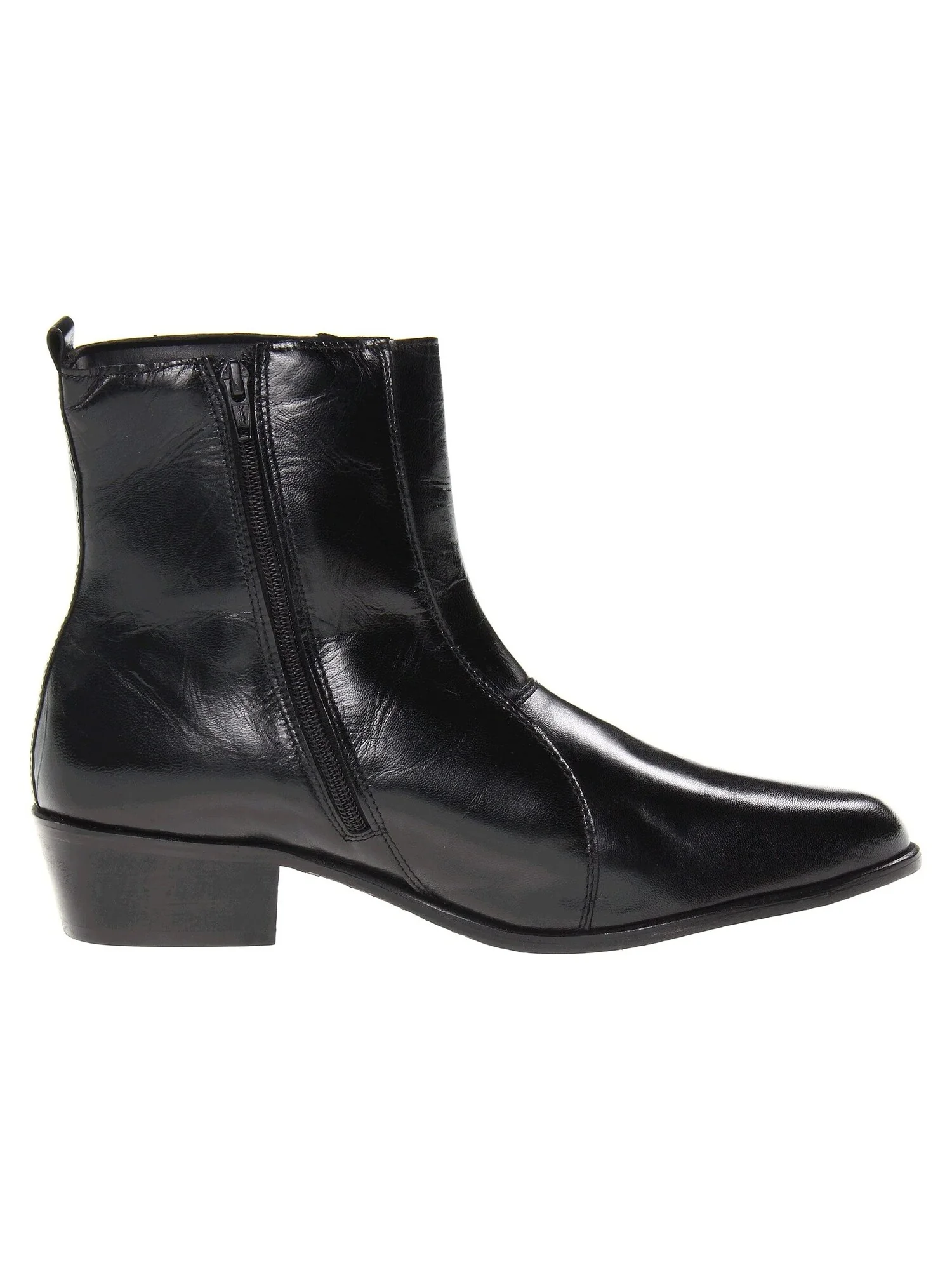 Ботинки Santos Plain Toe Side Zip Boot Stacy Adams, кожа — изображение 6 из 7, черный
