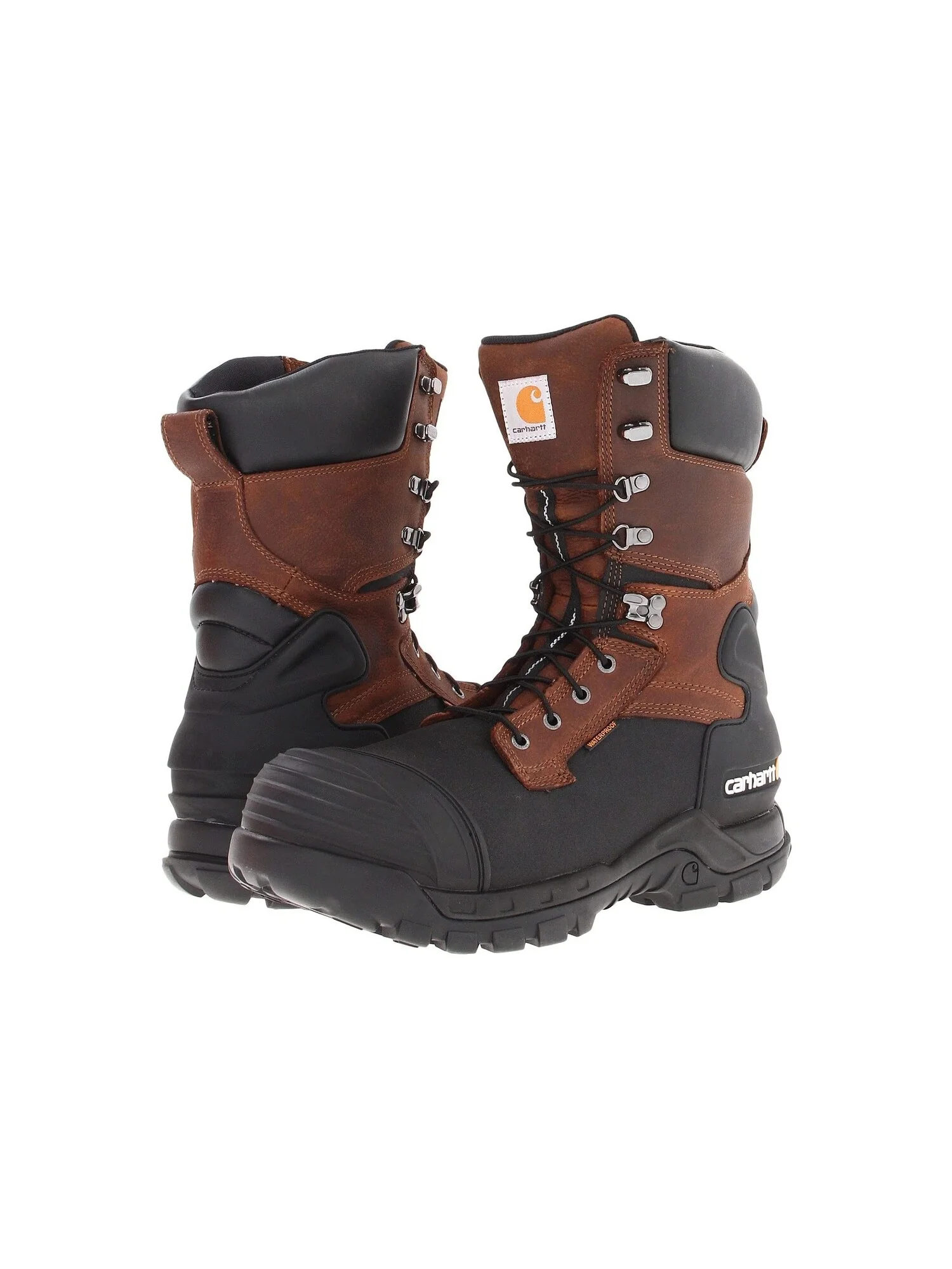 Ботинки CMC1259 10" Pac Safety Toe Boot Carhartt — изображение 2 из 7, коричневый