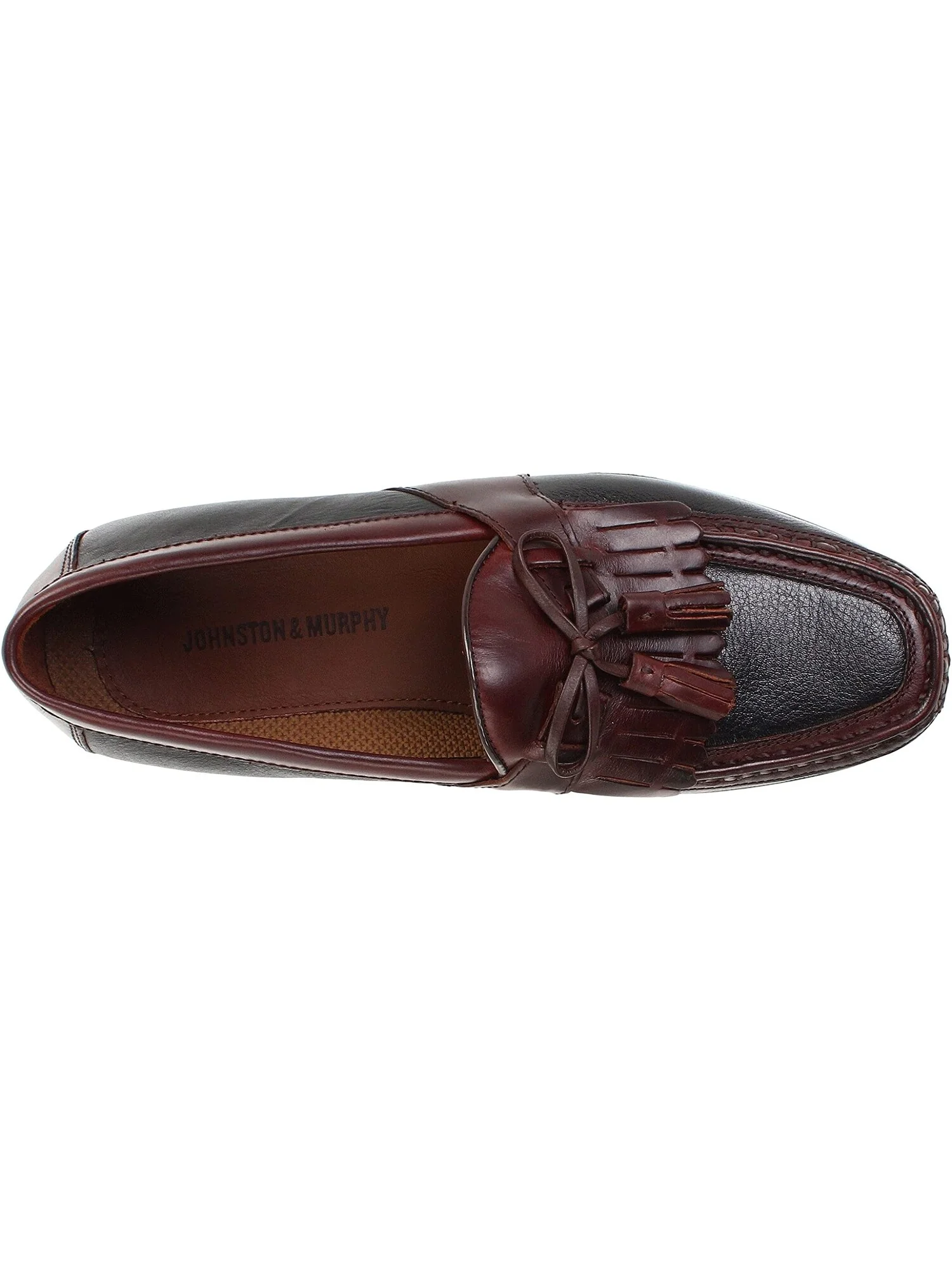 Лоферы Aragon Kiltie Tassel Loafer Johnston & Murphy — изображение 4 из 7, черный/бордовый