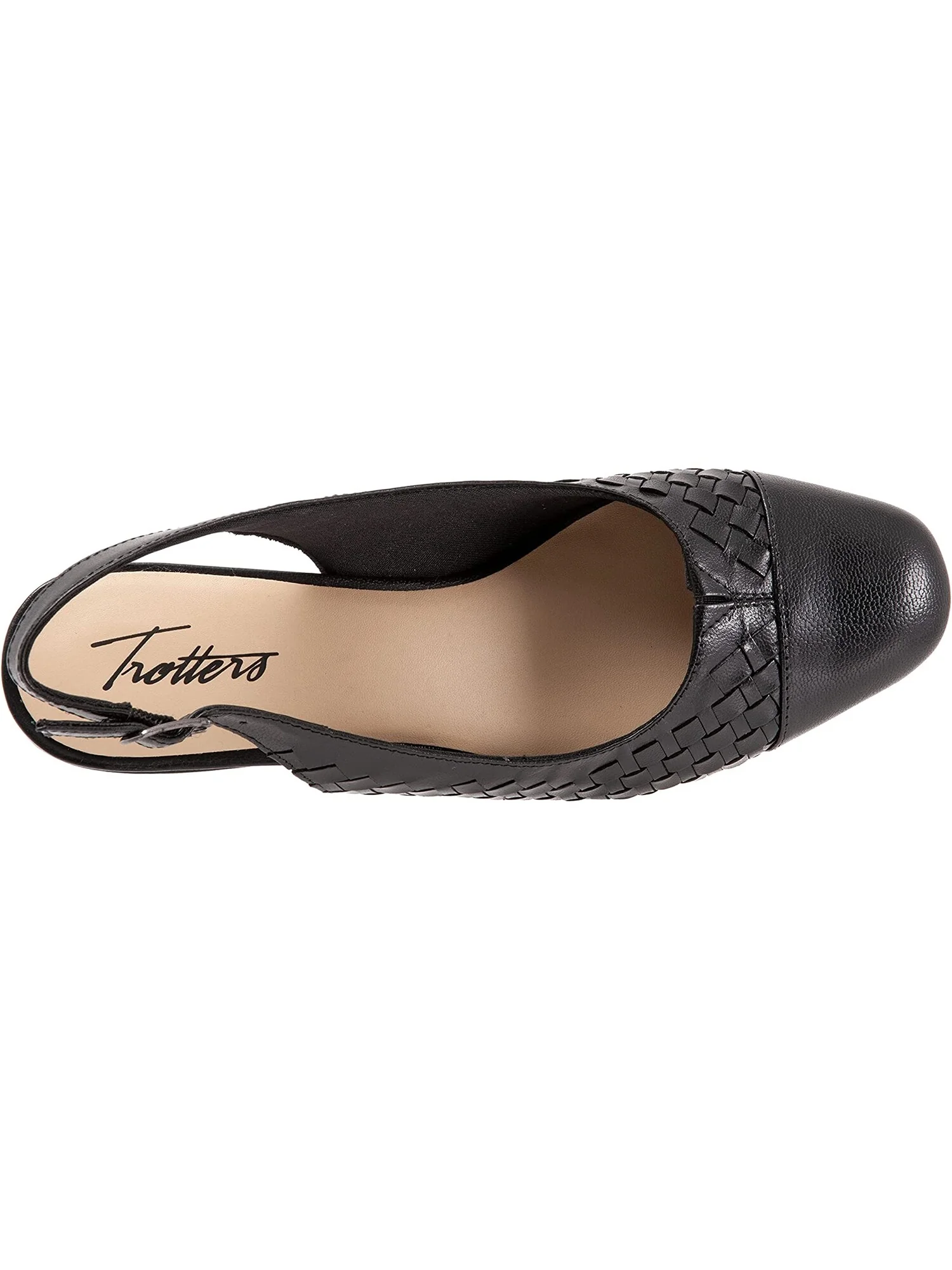 Туфли на каблуках Dea Woven Trotters, кожа — черный