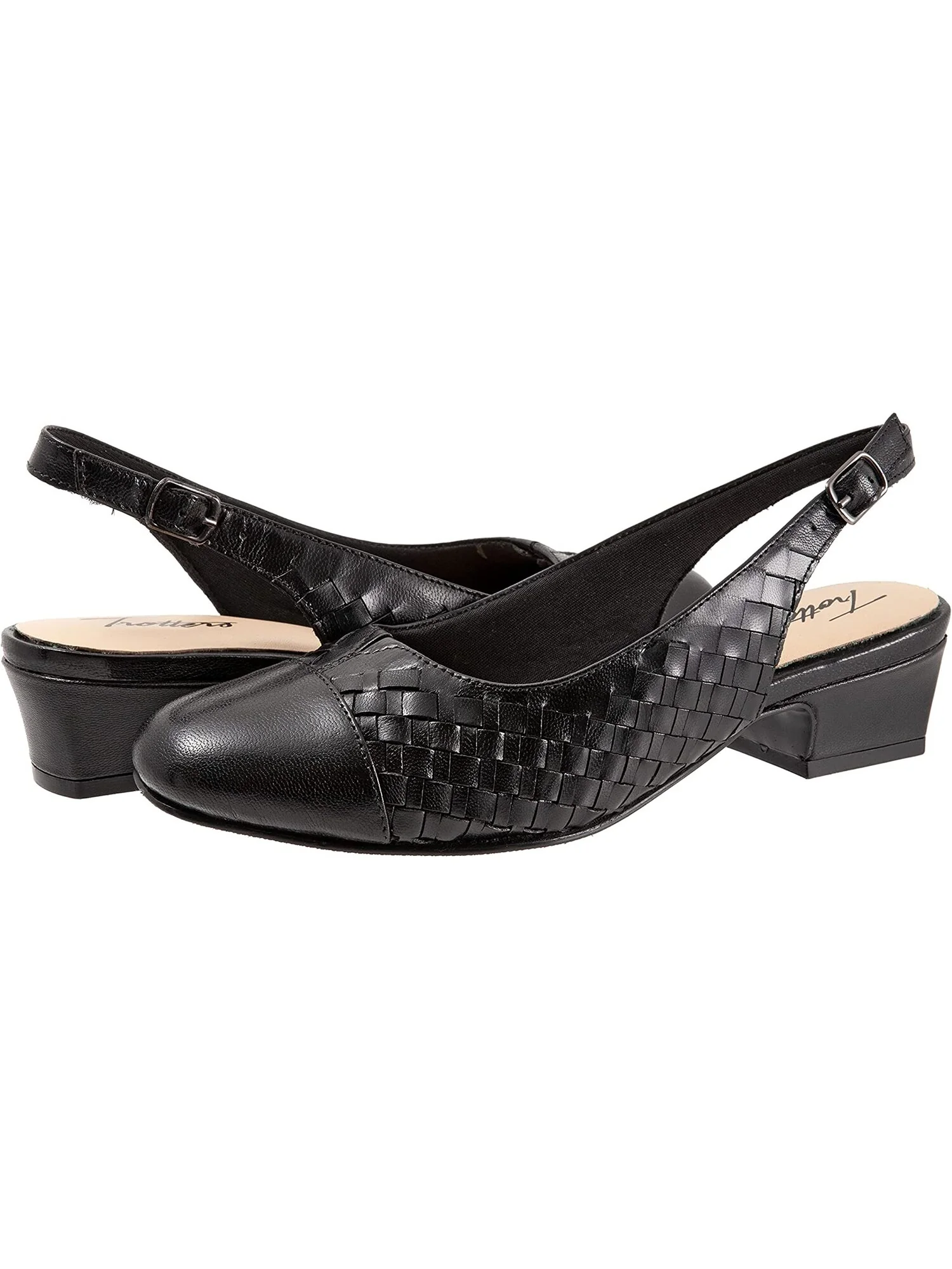 Туфли на каблуках Dea Woven Trotters, кожа — изображение 2 из 7, черный