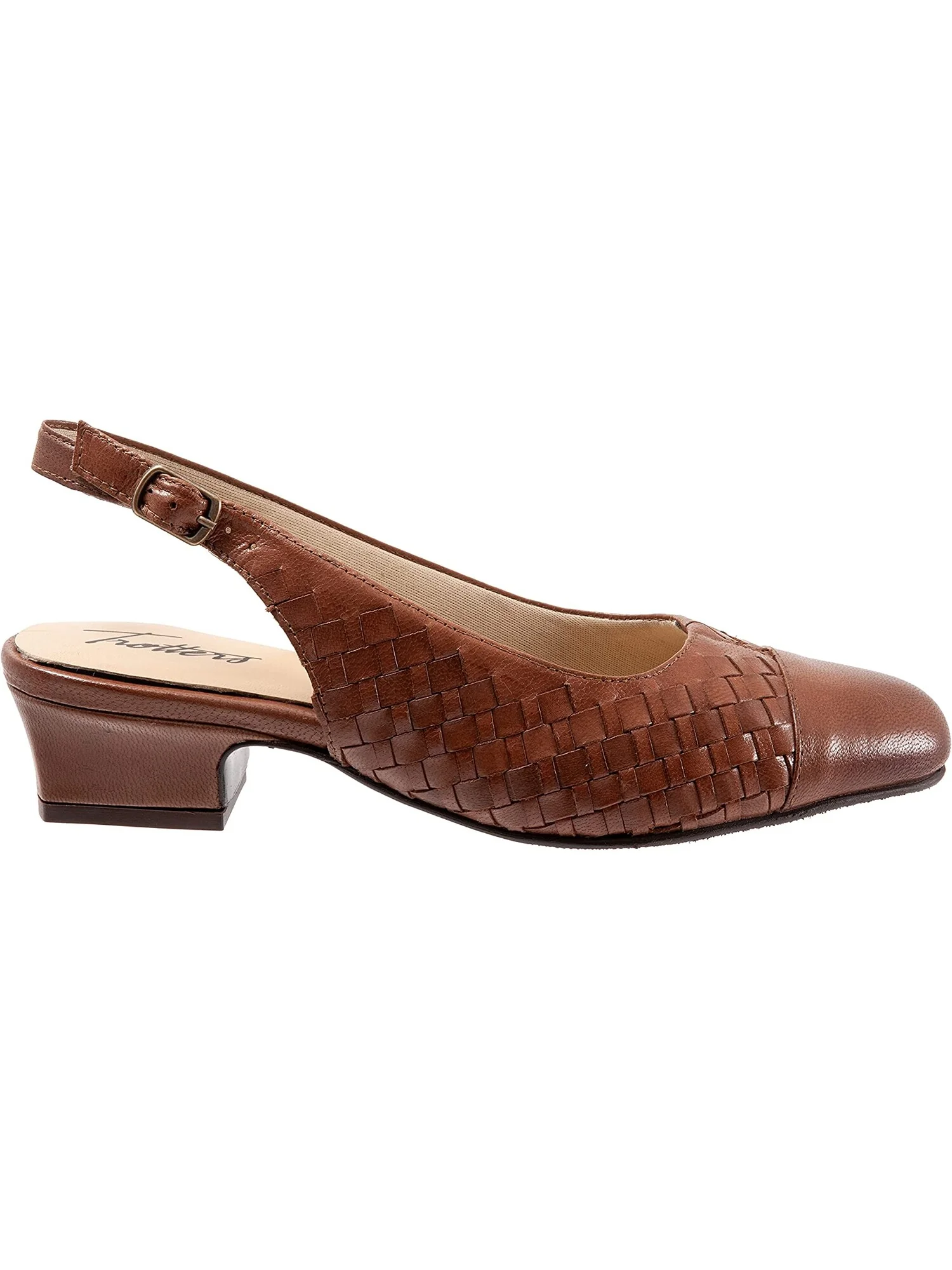 Туфли на каблуках Dea Woven Trotters, багаж — изображение 3 из 4, коричневый