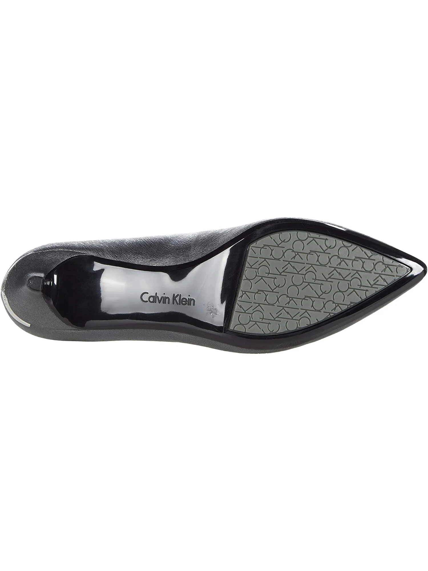 Туфли на каблуках Gabrianna Pump Calvin Klein, кожа — изображение 2 из 5, серебристый