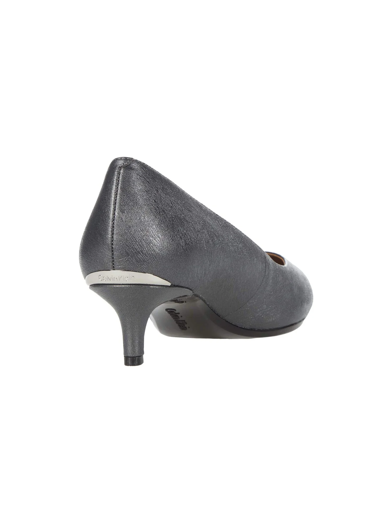 Туфли на каблуках Gabrianna Pump Calvin Klein, кожа — изображение 4 из 5, серебристый