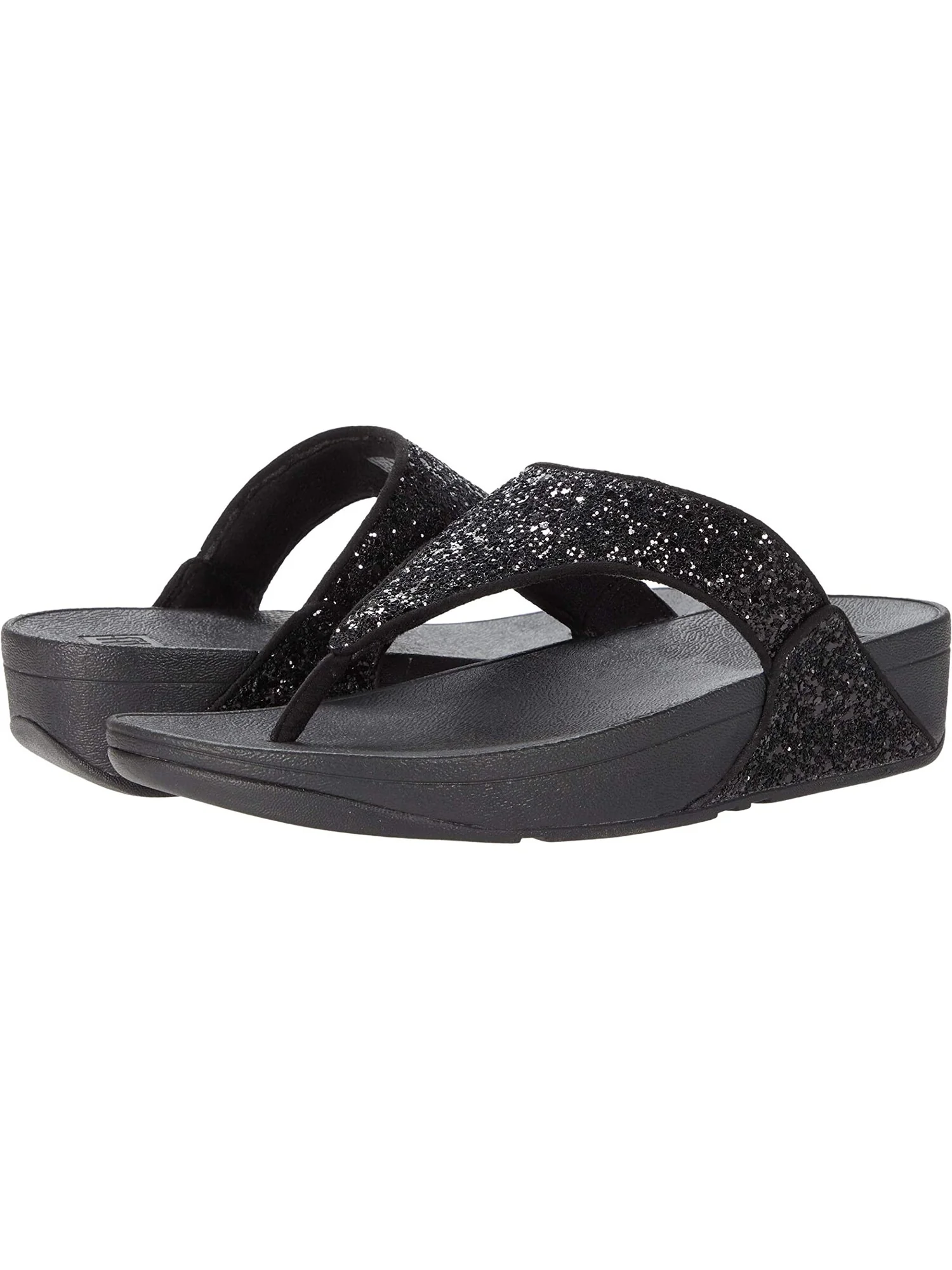 Сандалии FitFlop Lulu Glitter Toe-Thongs — изображение 2 из 2, черный