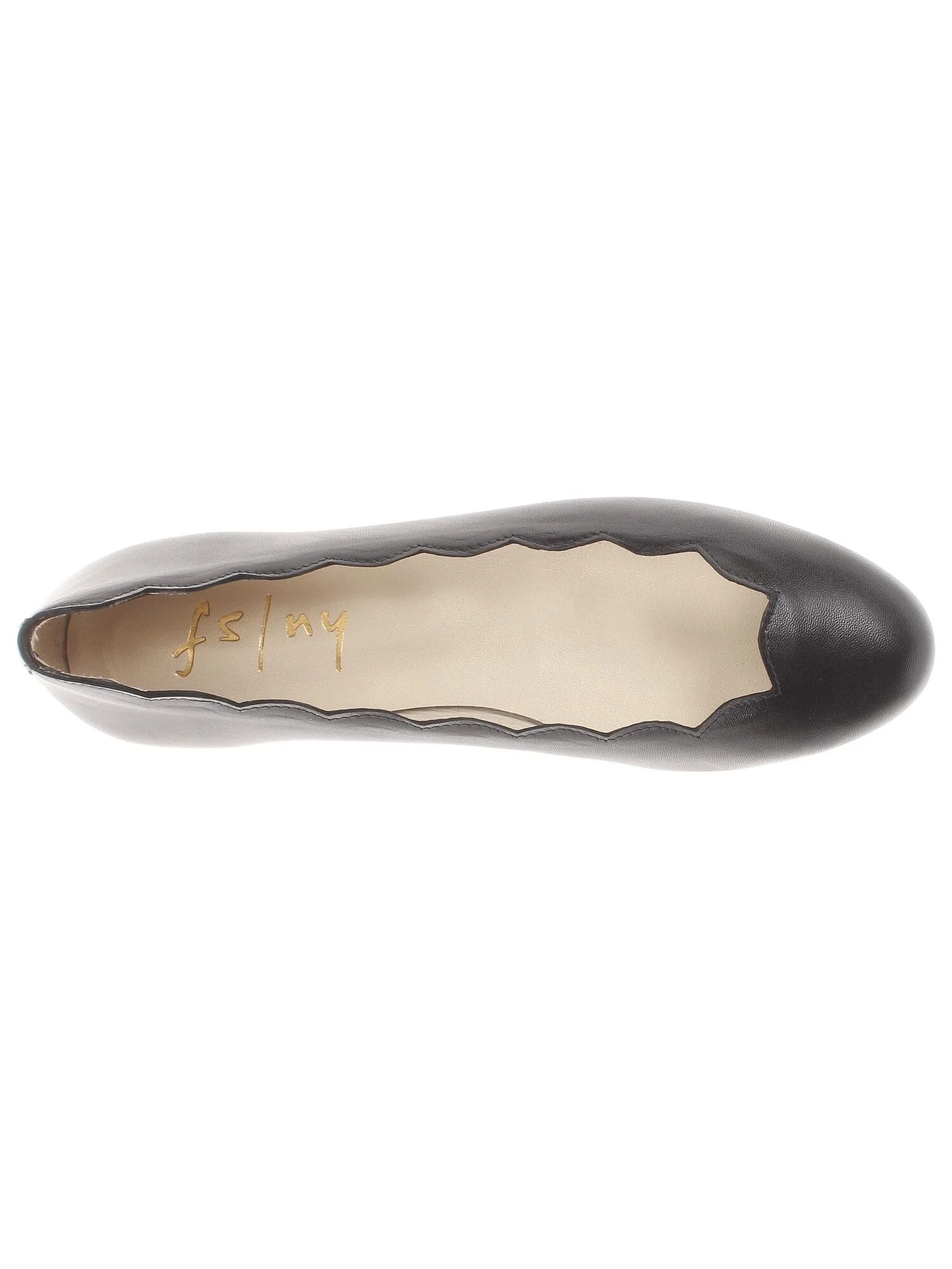 Туфли на плоской подошве Jigsaw French Sole, кожа — черный