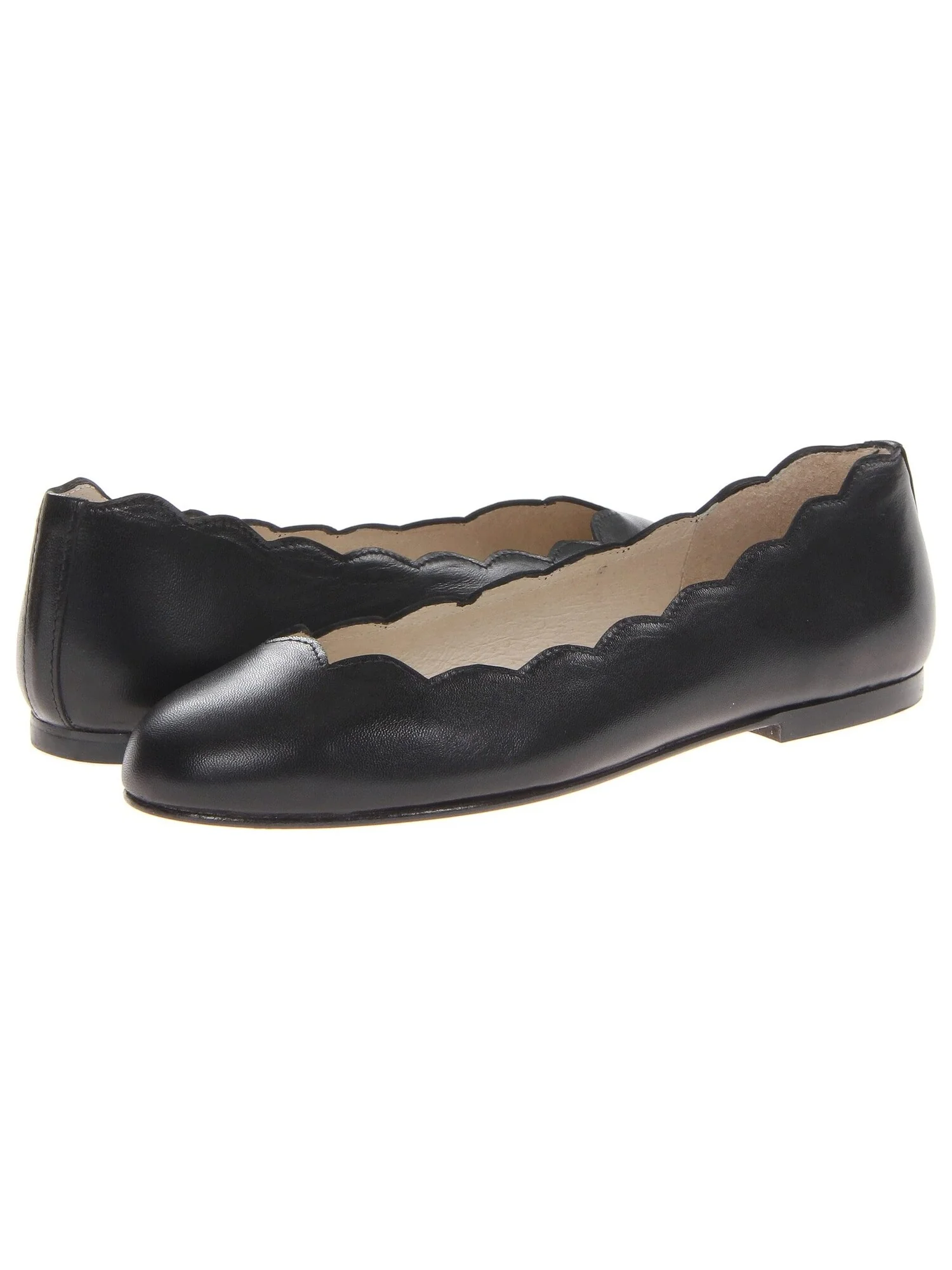 Туфли на плоской подошве Jigsaw French Sole, кожа — изображение 2 из 7, черный