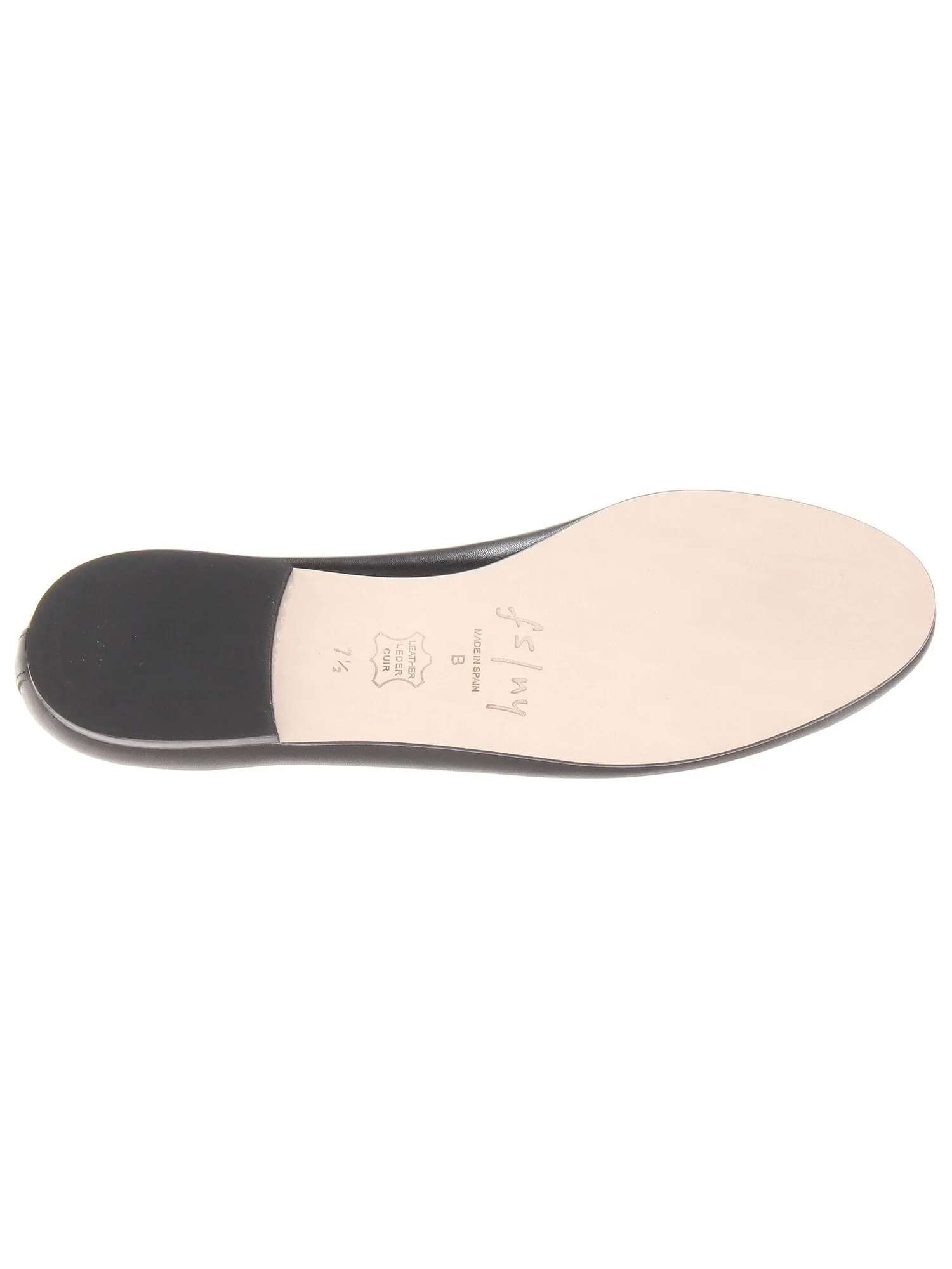 Туфли на плоской подошве Jigsaw French Sole, кожа — изображение 3 из 7, черный