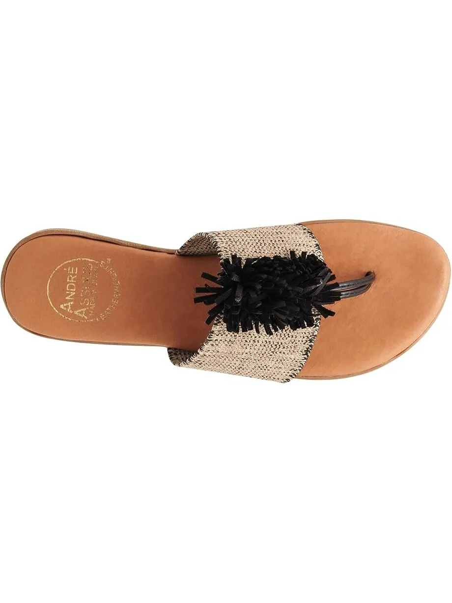 Сандалии Andre Assous Novalee Featherweight Sandal — изображение 2 из 4, черный/бежевый