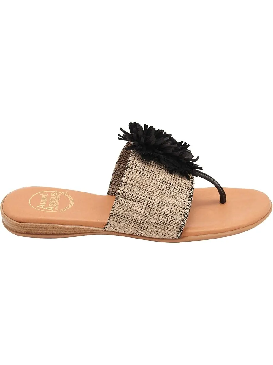 Сандалии Andre Assous Novalee Featherweight Sandal — изображение 4 из 4, черный/бежевый