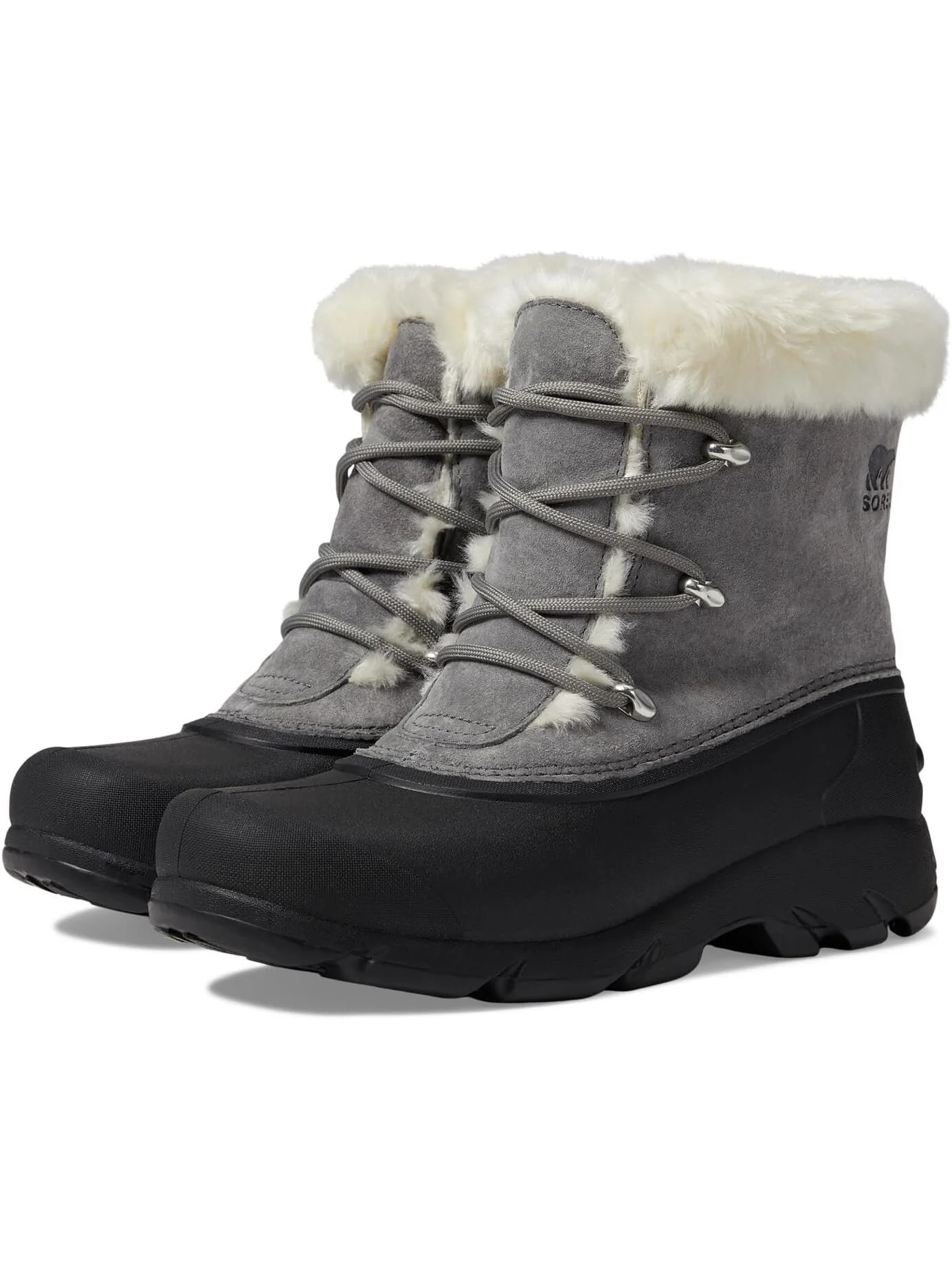 Ботинки женские SOREL Snow Angel Lace зимние — черный