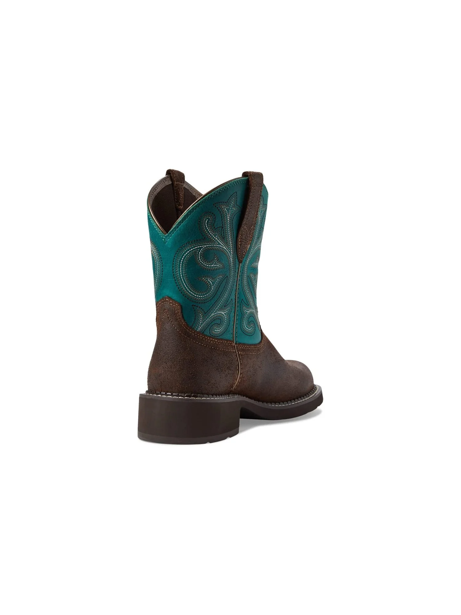 Ботинки женские Ariat Fatbaby Heritage в стиле вестерн — изображение 5 из 6, коричневый/зеленый