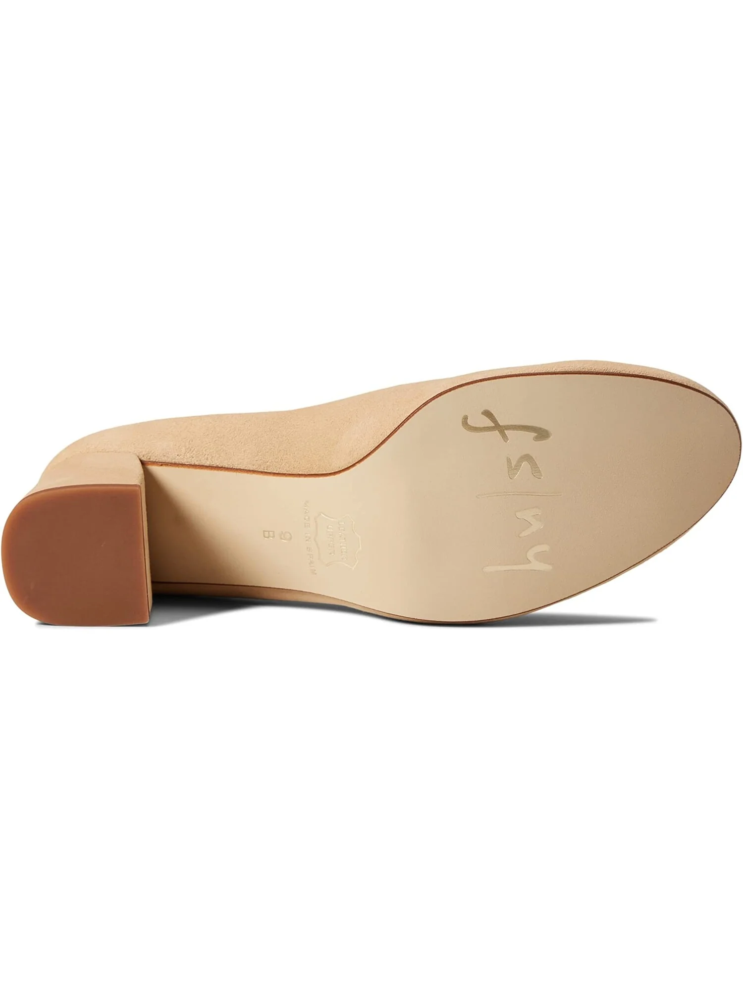 Туфли на каблуках Trance French Sole, замша — изображение 3 из 5, бежевый