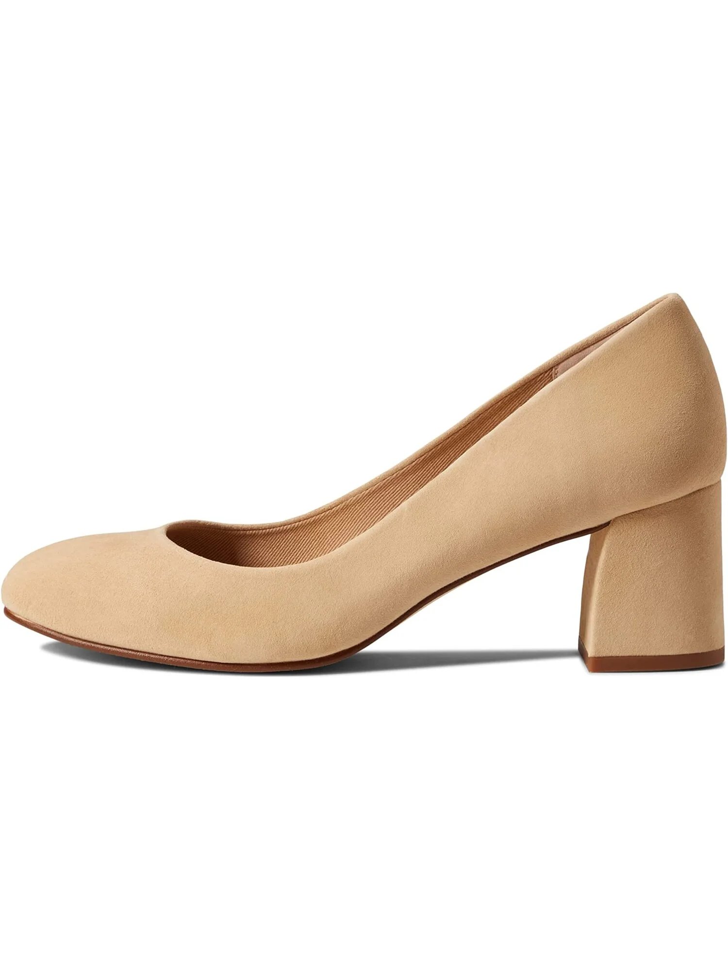 Туфли на каблуках Trance French Sole, замша — изображение 4 из 5, бежевый