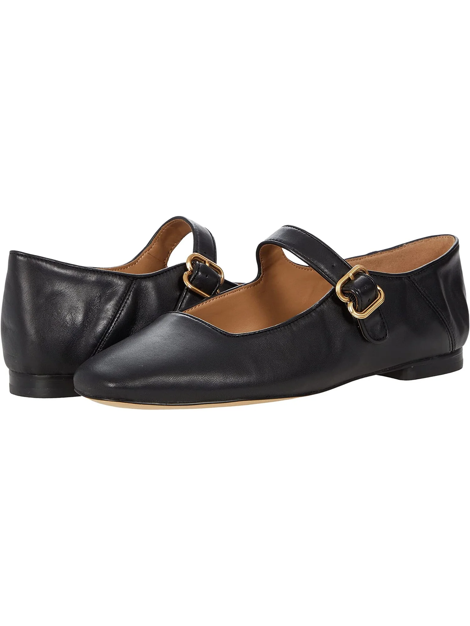 Туфли на плоской подошве Michaela Sam Edelman, кожа — изображение 2 из 6, серый