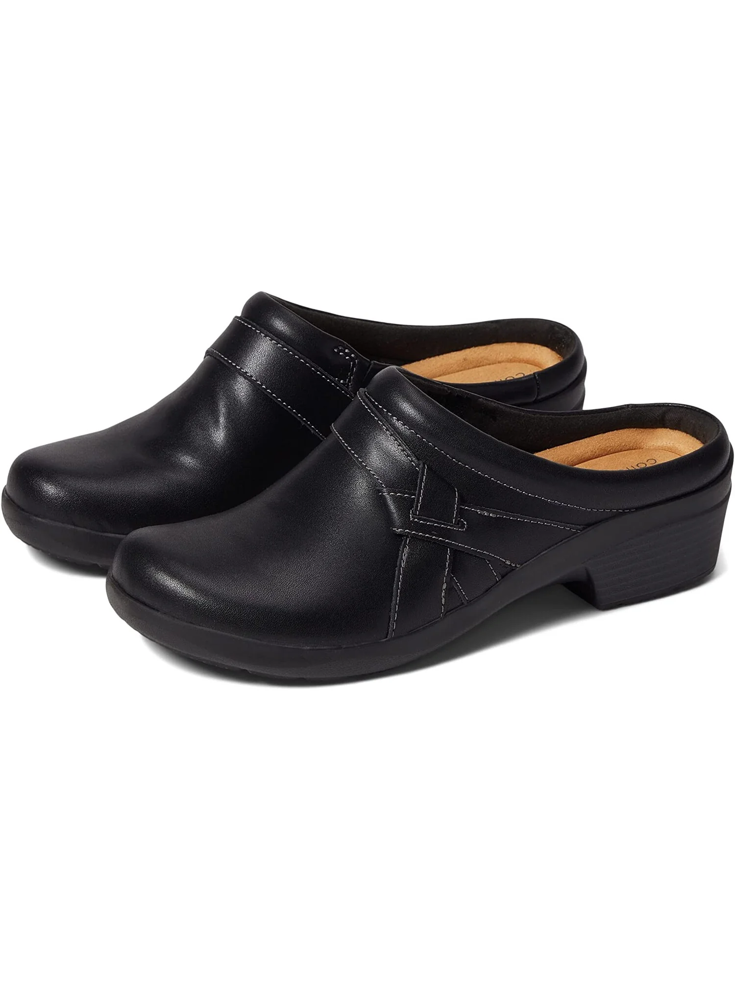 Сабо Angie Mist Clarks, кожа — изображение 2 из 5, черный