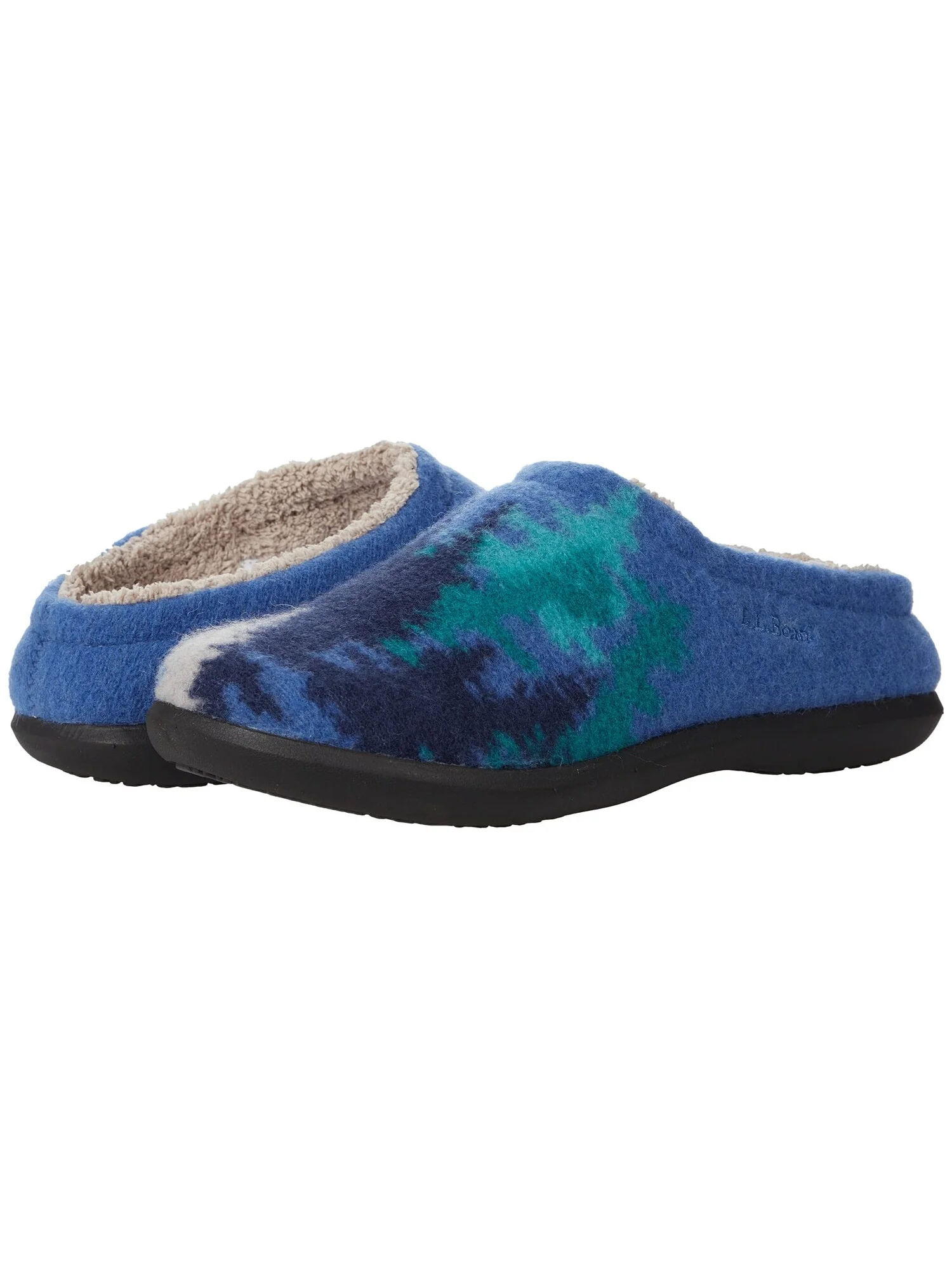 Домашняя обувь L.L.Bean Daybreak Scuffs Motif — изображение 2 из 6, синий
