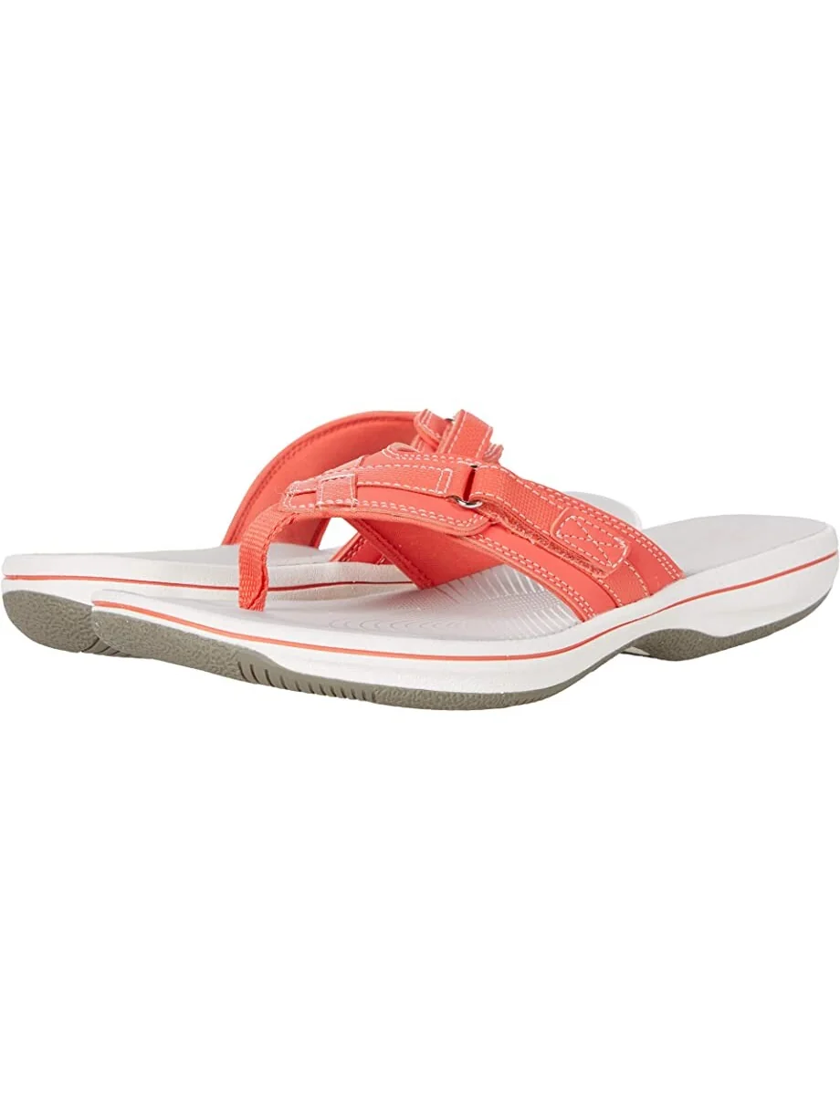 Сандалии Breeze Sea Clarks, яркий коралловый синтетический