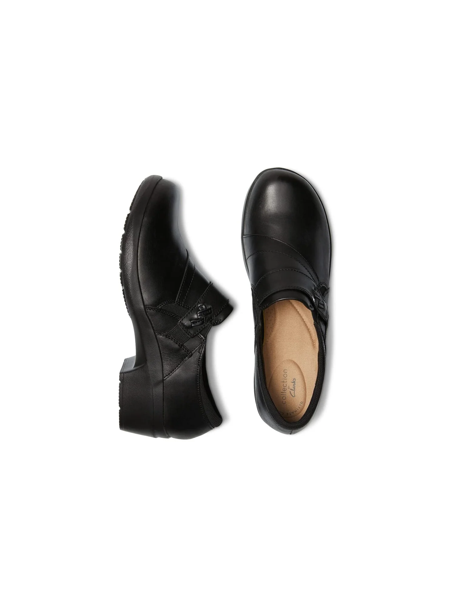Лоферы Angie Pearl Clarks, кожа — изображение 2 из 5, черный
