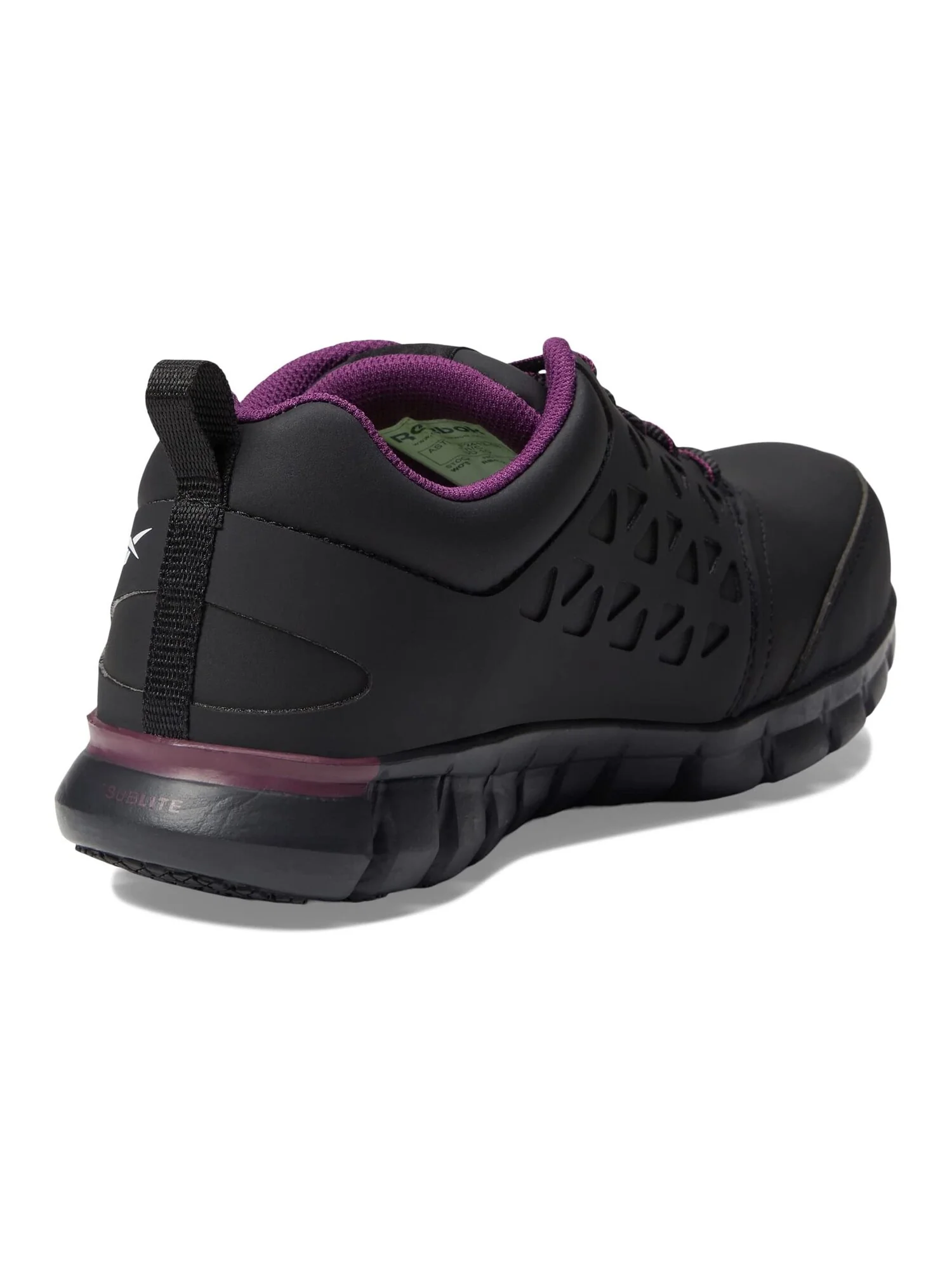 Кроссовки Reebok Sublite Cushion Work Comp Toe SD — изображение 2 из 3, черный/фиолетовый