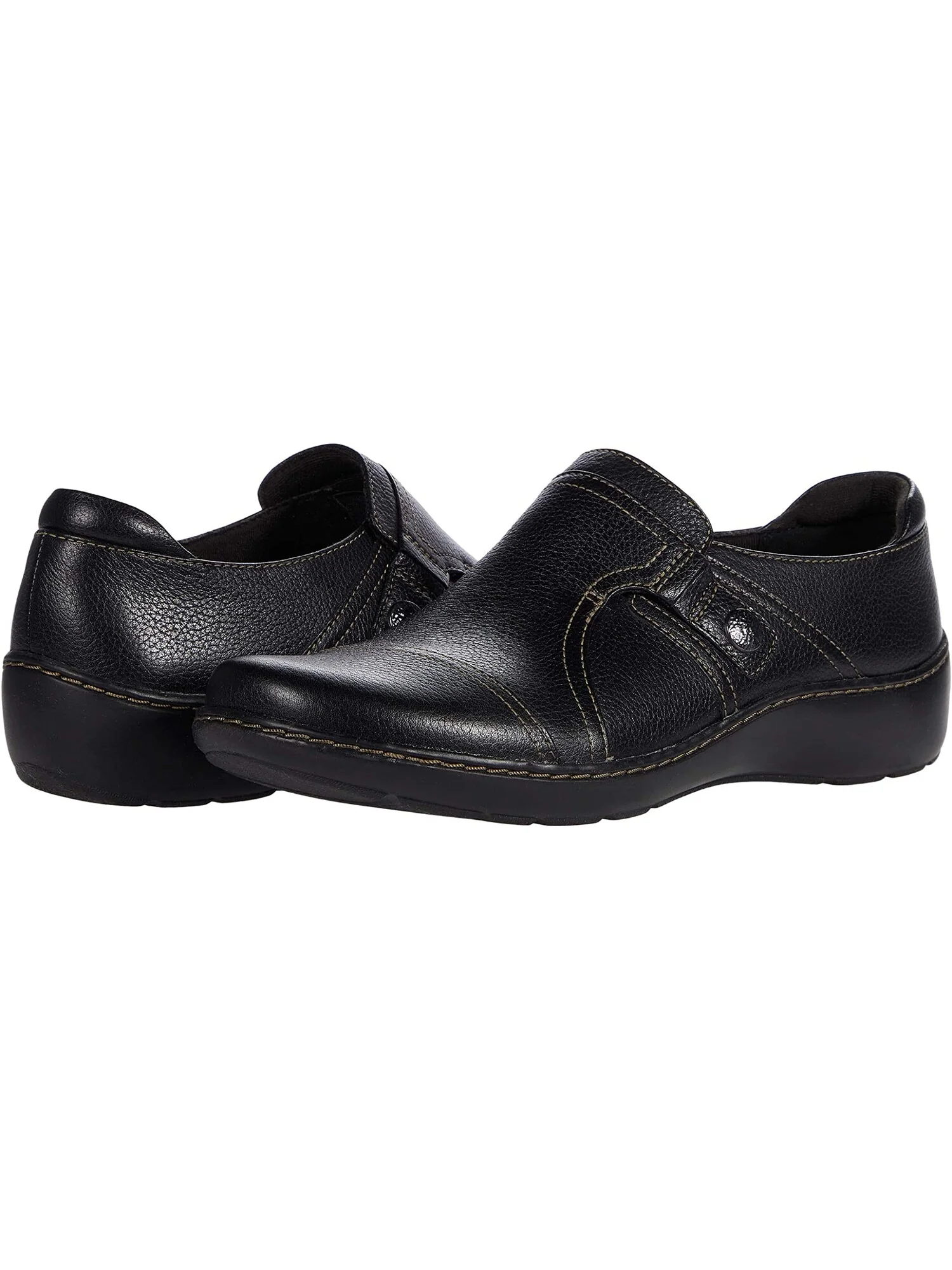Лоферы Cora Poppy Clarks, кожа — изображение 2 из 6, черный
