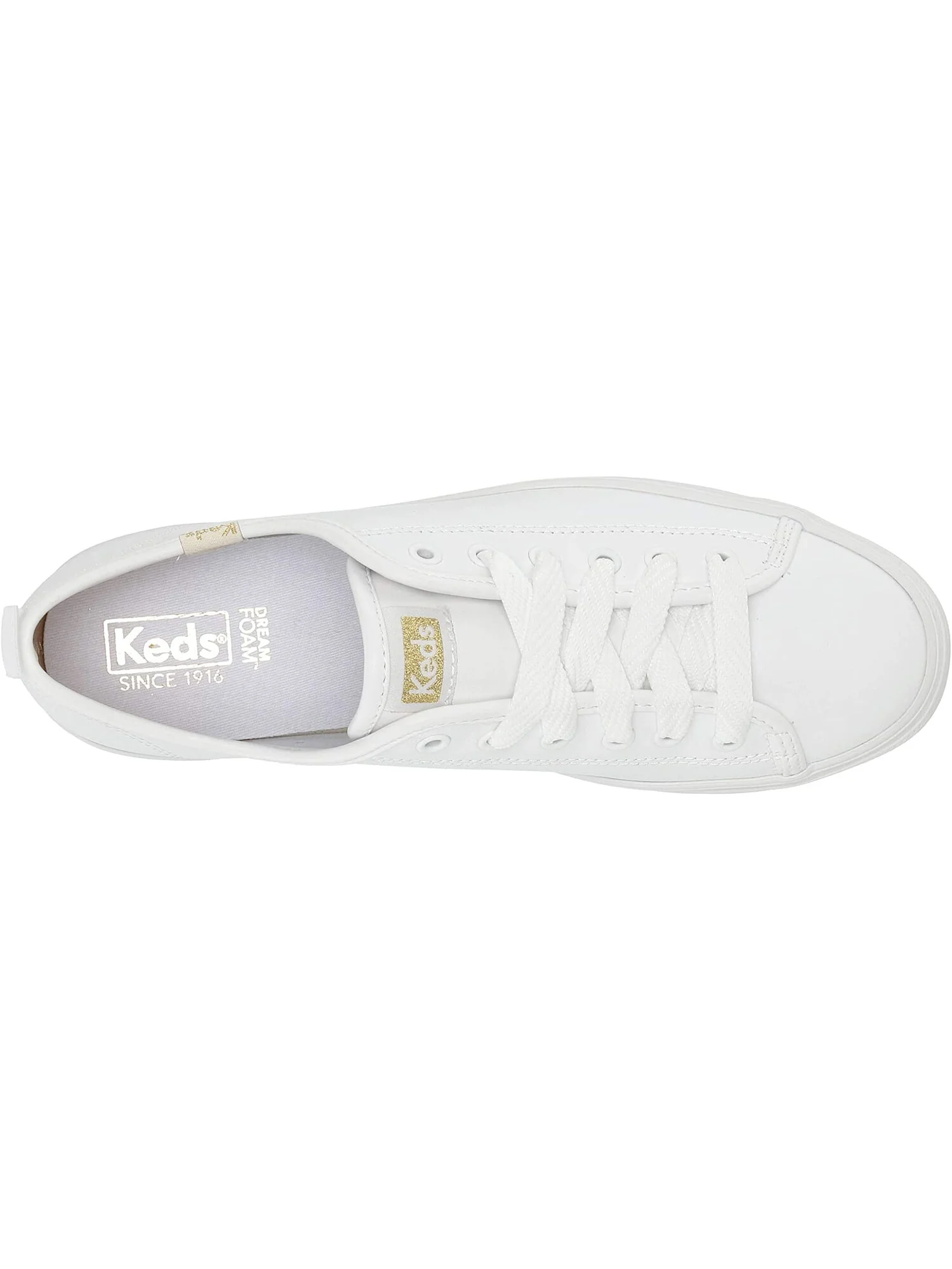 Кроссовки Triple Up Leather Keds, кожа — белый