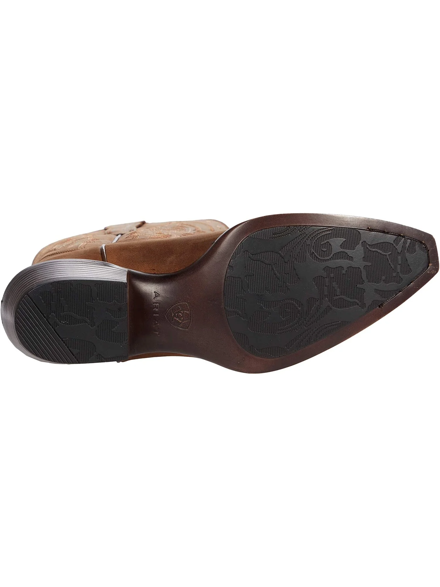 Сапоги женские Heritage X Toe Elastic Calf Ariat в западном стиле — изображение 3 из 6, коричневый