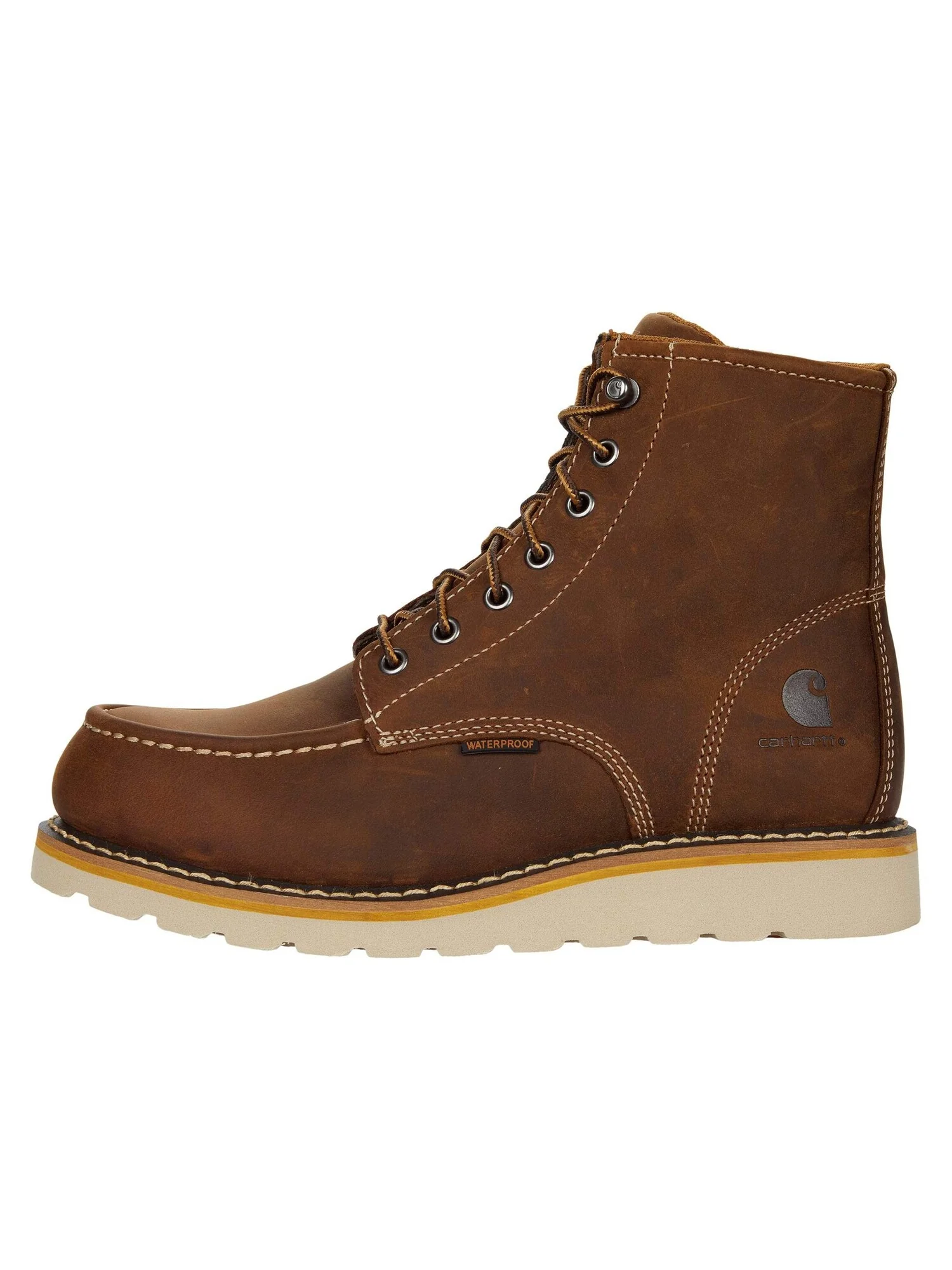 Ботинки Wedge 6" Waterproof Steel Toe Carhartt — изображение 4 из 6, коричневый